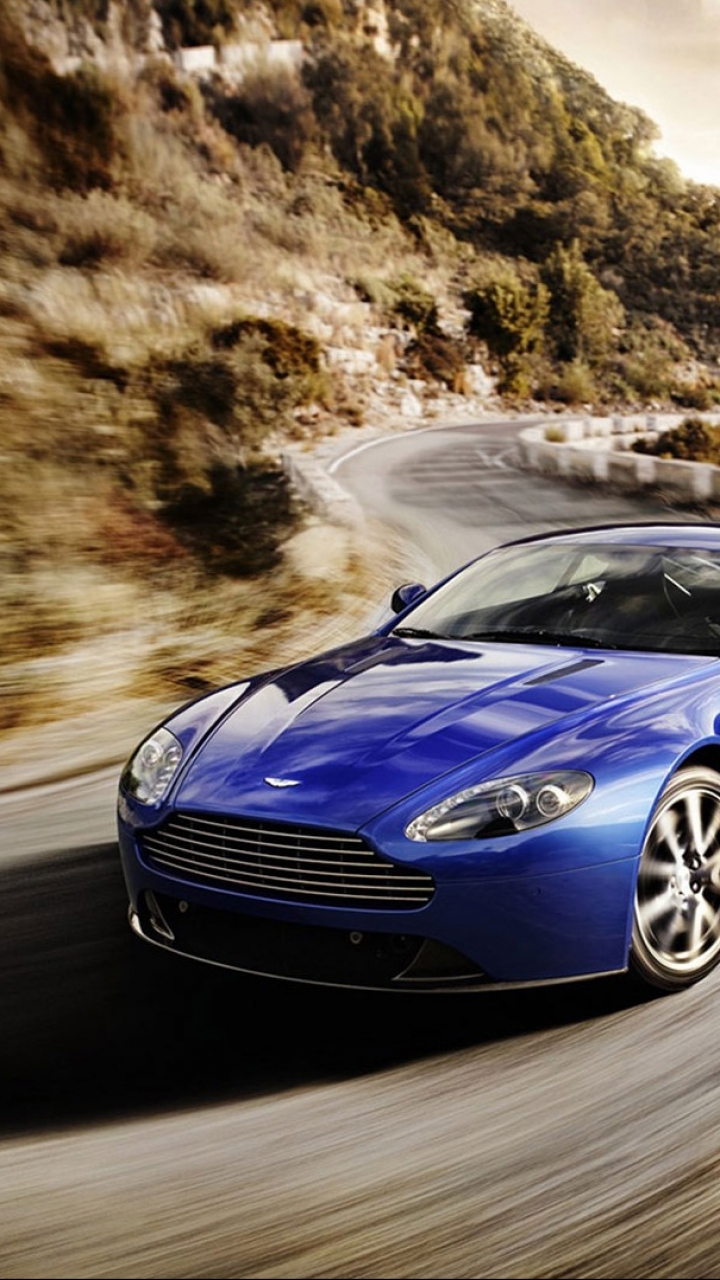 Handy-Wallpaper Aston Martin, Fahrzeuge, Aston Martin V8 Vantage kostenlos herunterladen.
