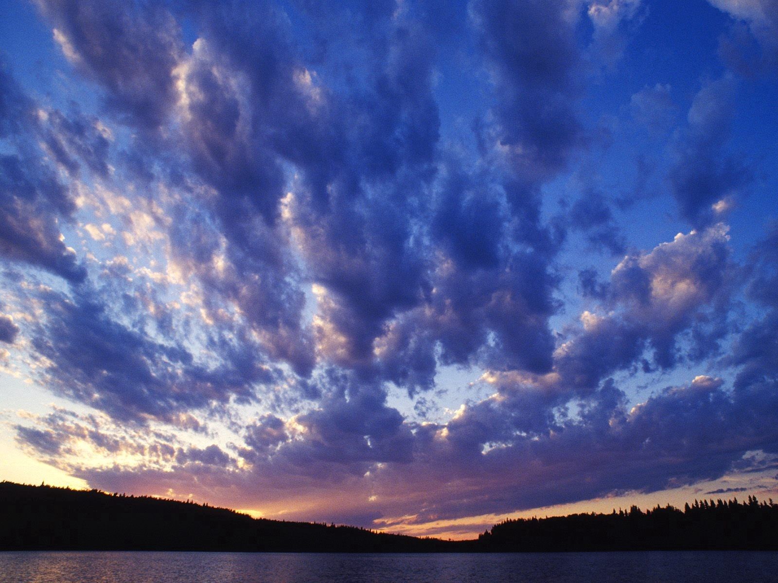 無料モバイル壁紙湖, イブニング, 夕方, 自然, 雲, スカイをダウンロードします。