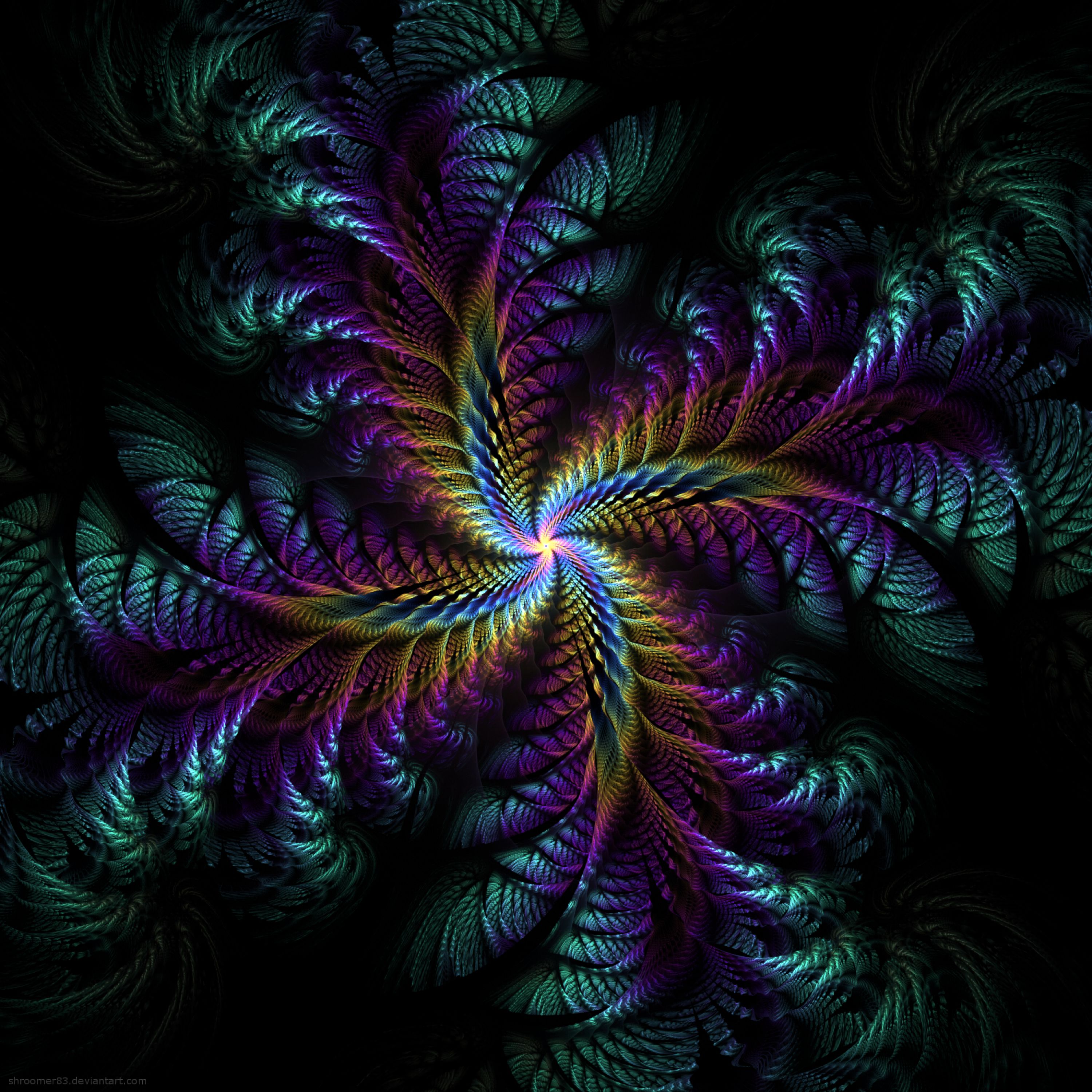 Free download wallpaper Involute, Abstract, Patterns, Dark, Swirling, Fractal on your PC desktop