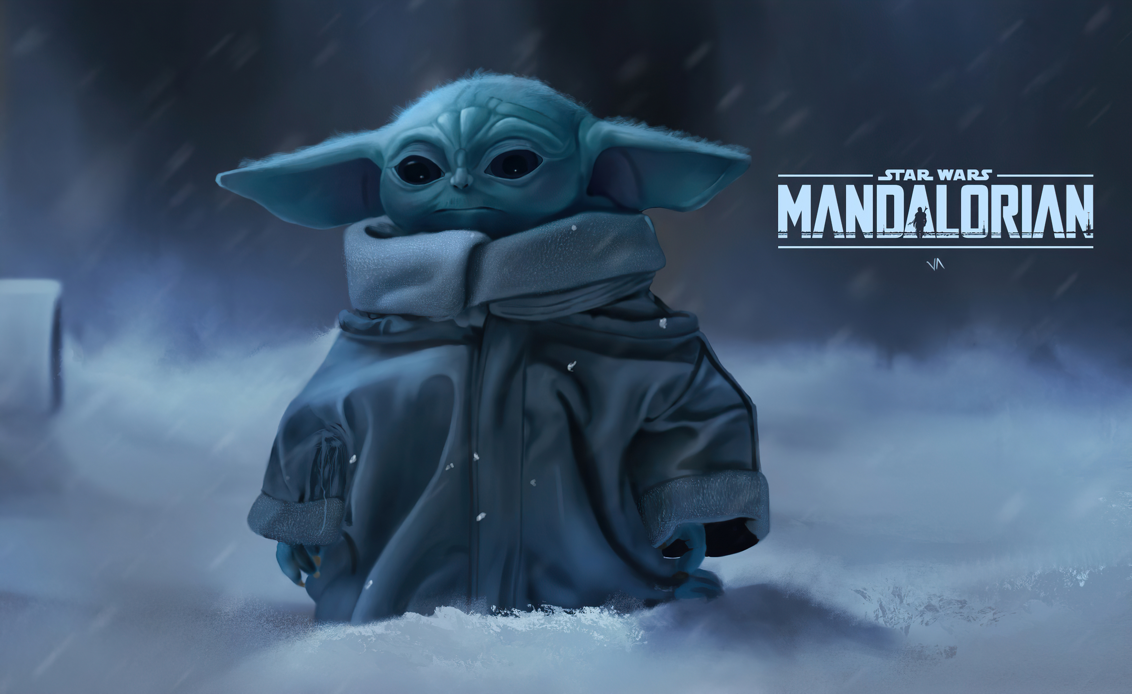 Laden Sie das Fernsehserien, Krieg Der Sterne, The Mandalorian, Baby Yoda, Grogu (Star Wars)-Bild kostenlos auf Ihren PC-Desktop herunter