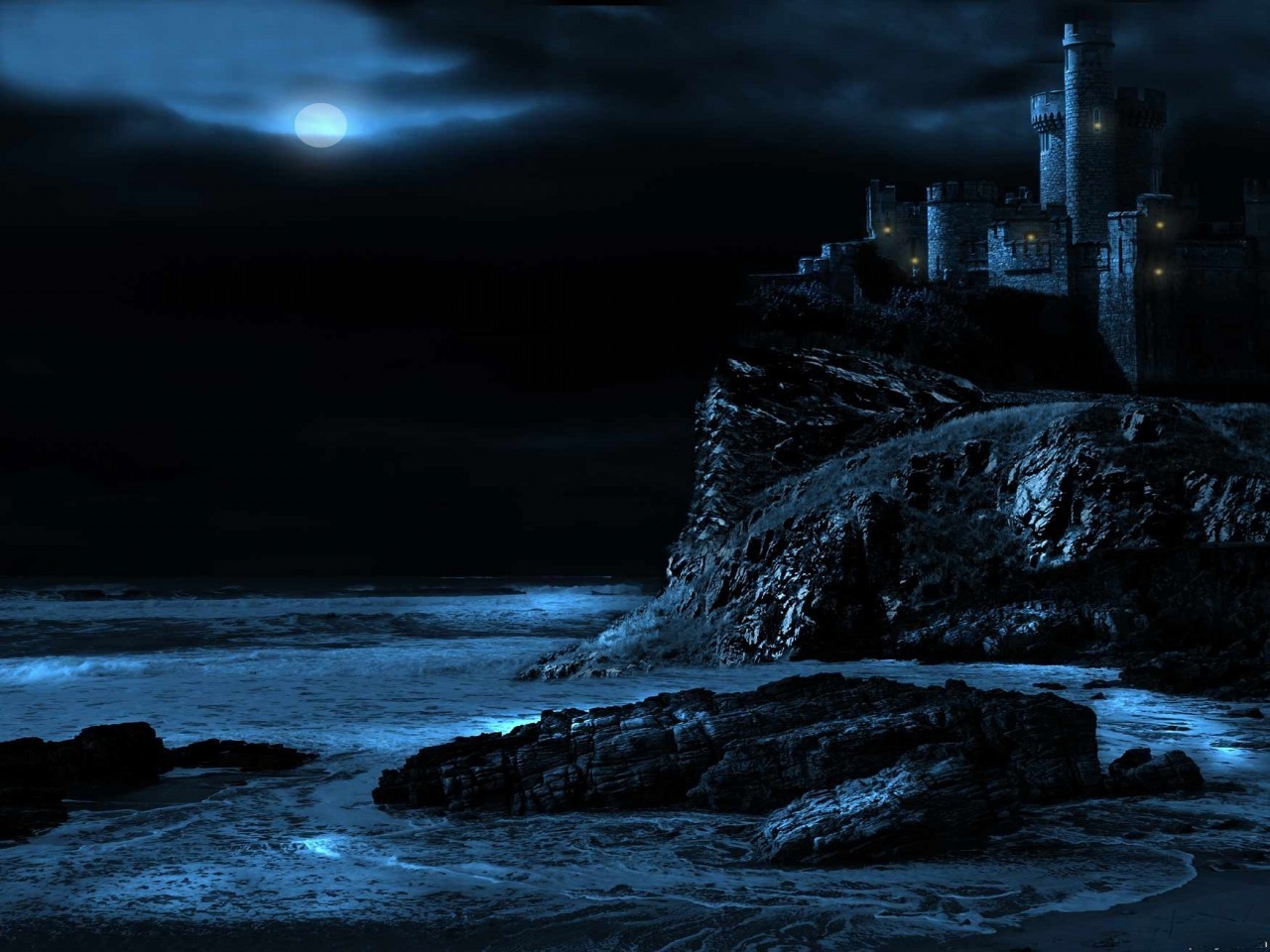 Download mobile wallpaper Fantasy, Castle for free.