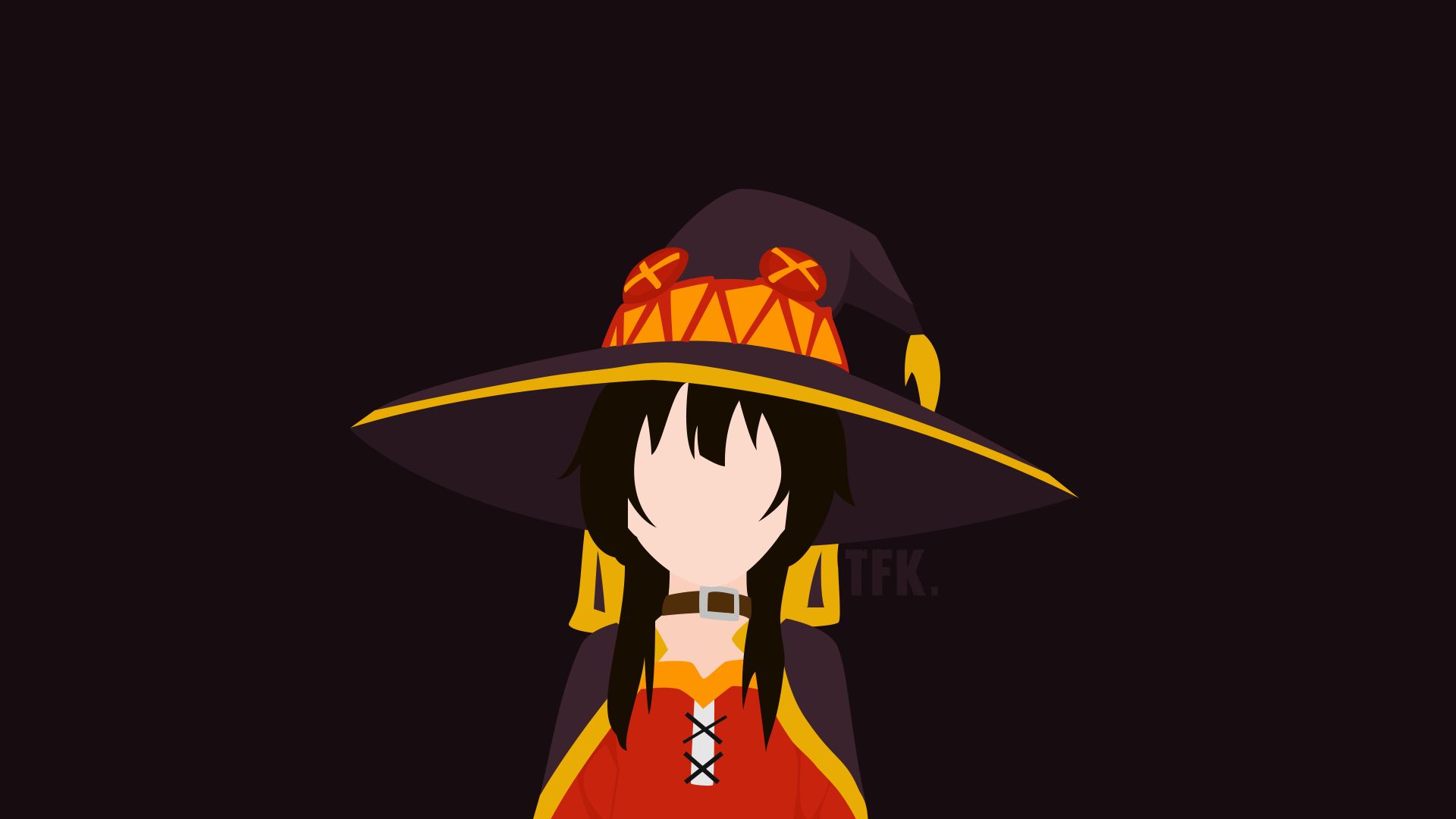 Descarga gratis la imagen Animado, Minimalista, Konosuba: God's Blessing On This Wonderful World!, Megumin (Kono Suba) en el escritorio de tu PC