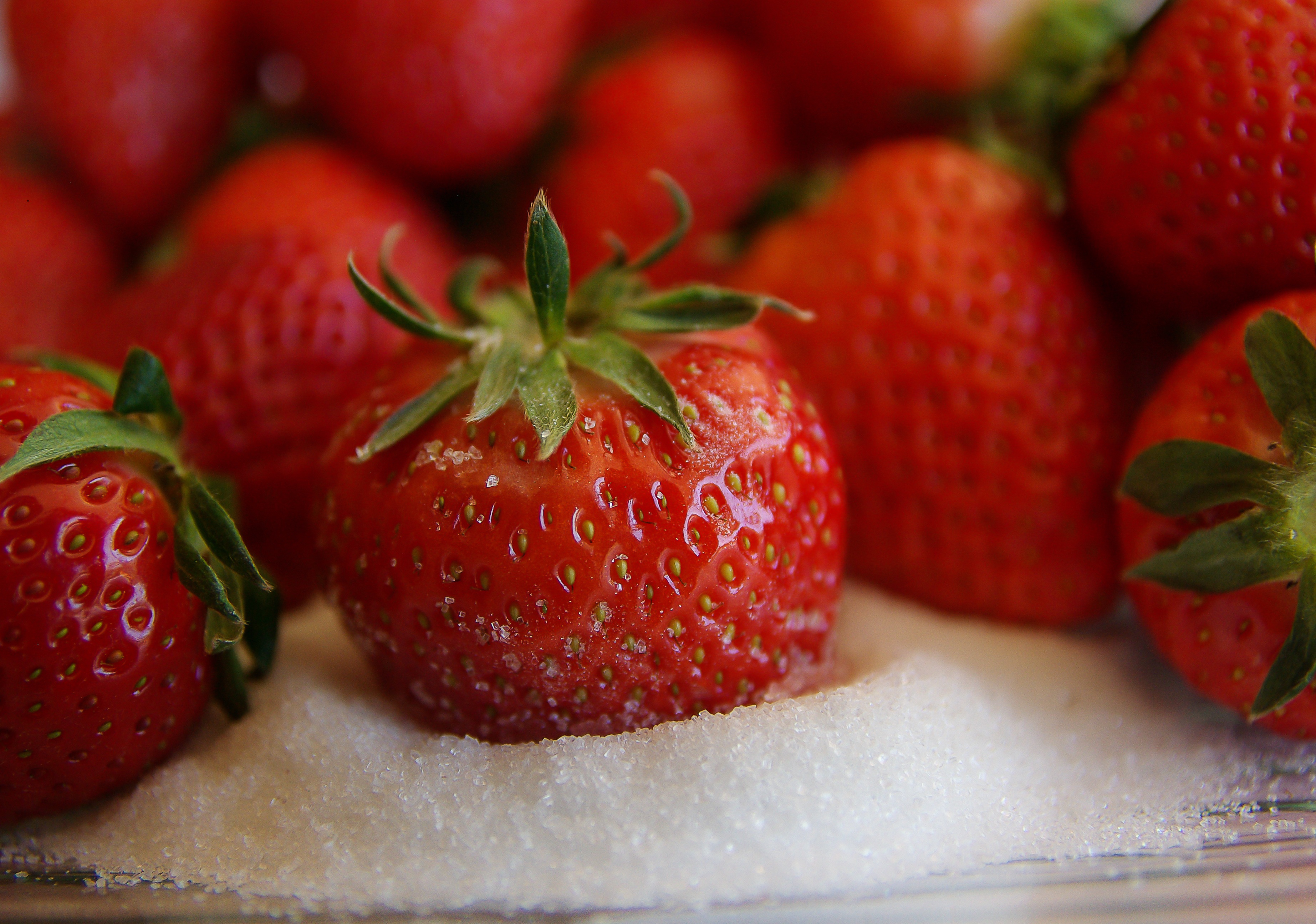 food, strawberry, berries, sweet, sugar