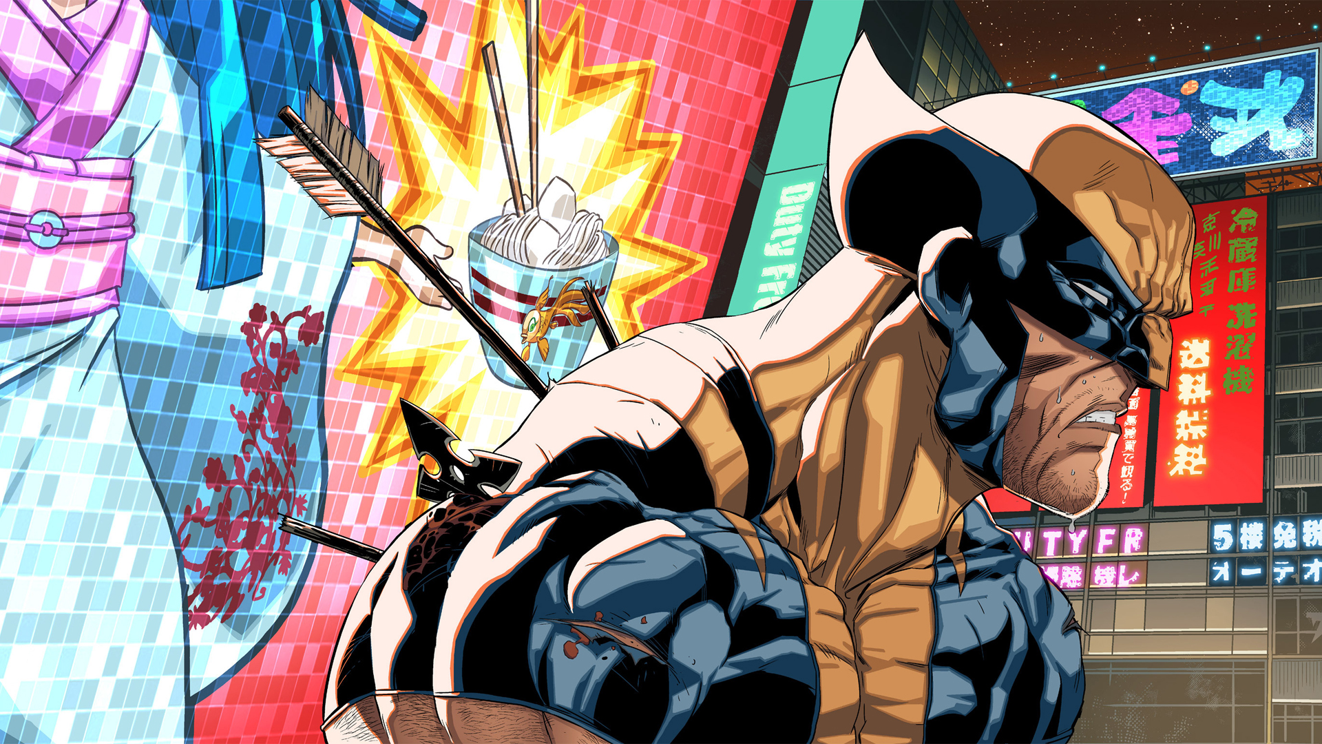 Laden Sie Wolverine: Japans Meistgesuchter HD-Desktop-Hintergründe herunter