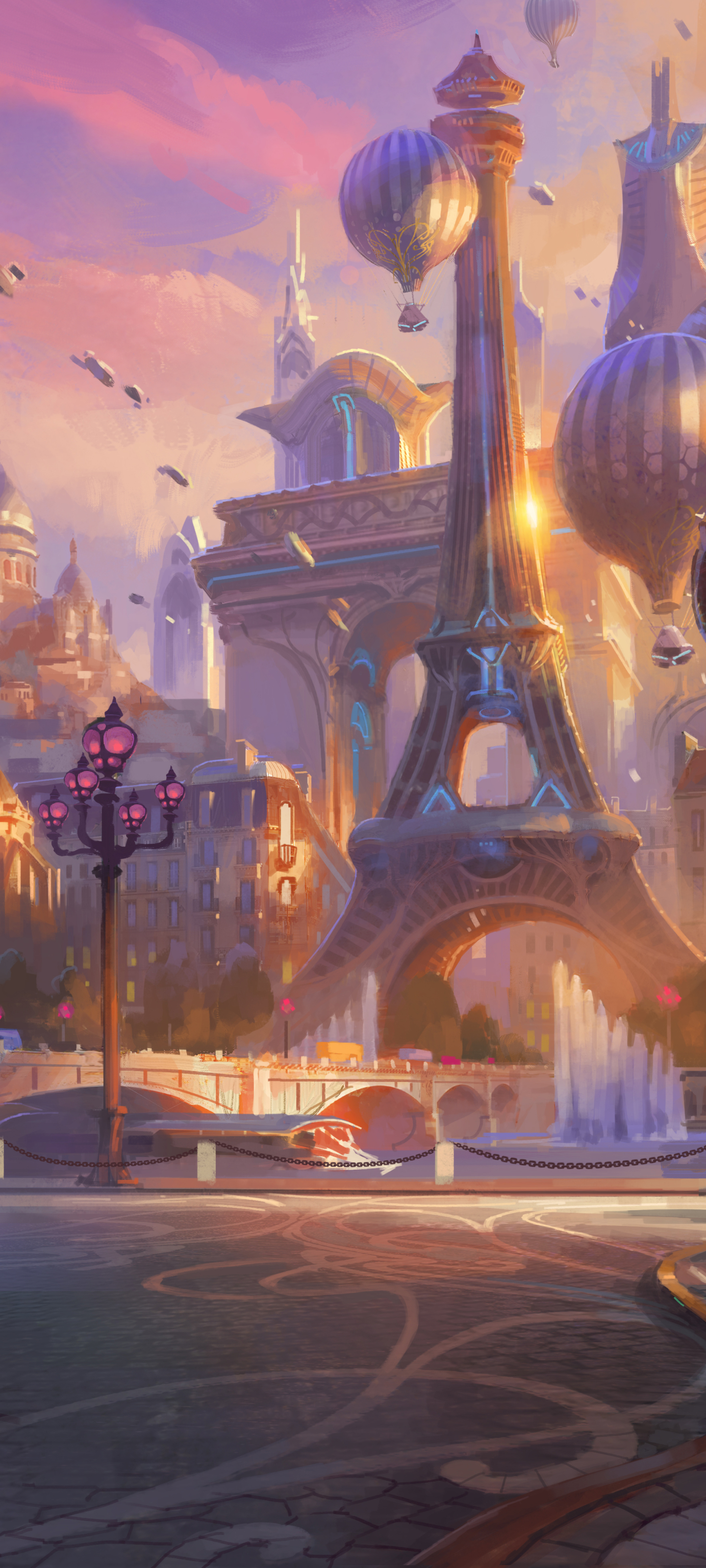 Handy-Wallpaper Eiffelturm, Overwatch, Computerspiele kostenlos herunterladen.