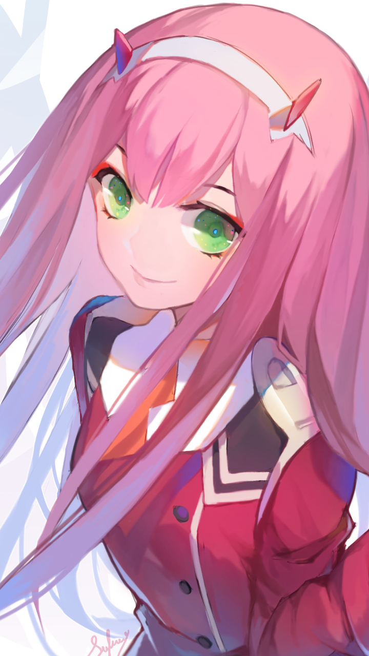 Handy-Wallpaper Animes, Darling In The Franxx, Zero Two (Liebling Im Franxx) kostenlos herunterladen.