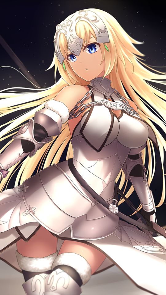 Download mobile wallpaper Anime, Blonde, Blue Eyes, Long Hair, Fate/grand Order, Fate/apocrypha, Jeanne D'arc (Fate Series), Ruler (Fate/apocrypha), Fate Series for free.