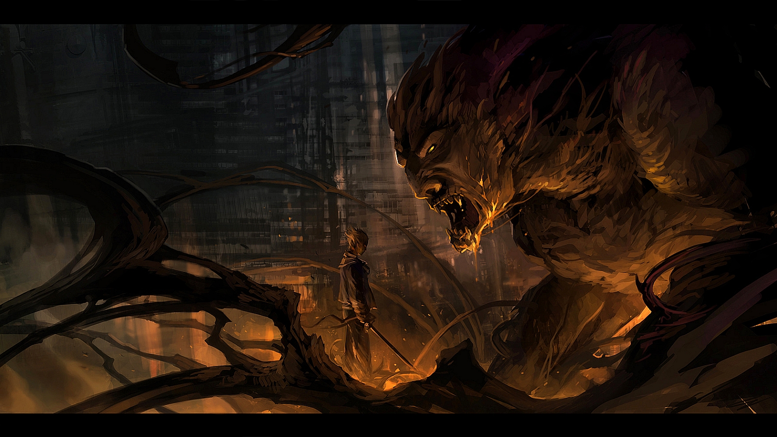 Free download wallpaper Dark, Creature on your PC desktop