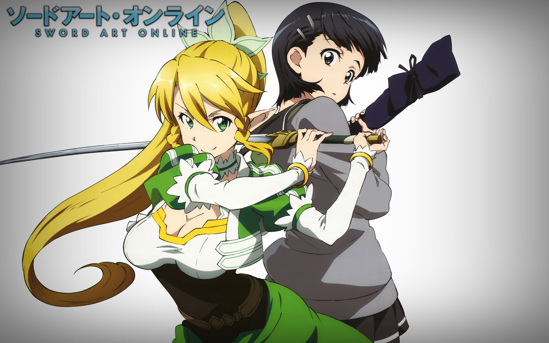 Descarga gratuita de fondo de pantalla para móvil de Sword Art Online, Animado, Asuna Yuuki, Suguha Kirigaya, Leafa (Arte De Espada En Línea).