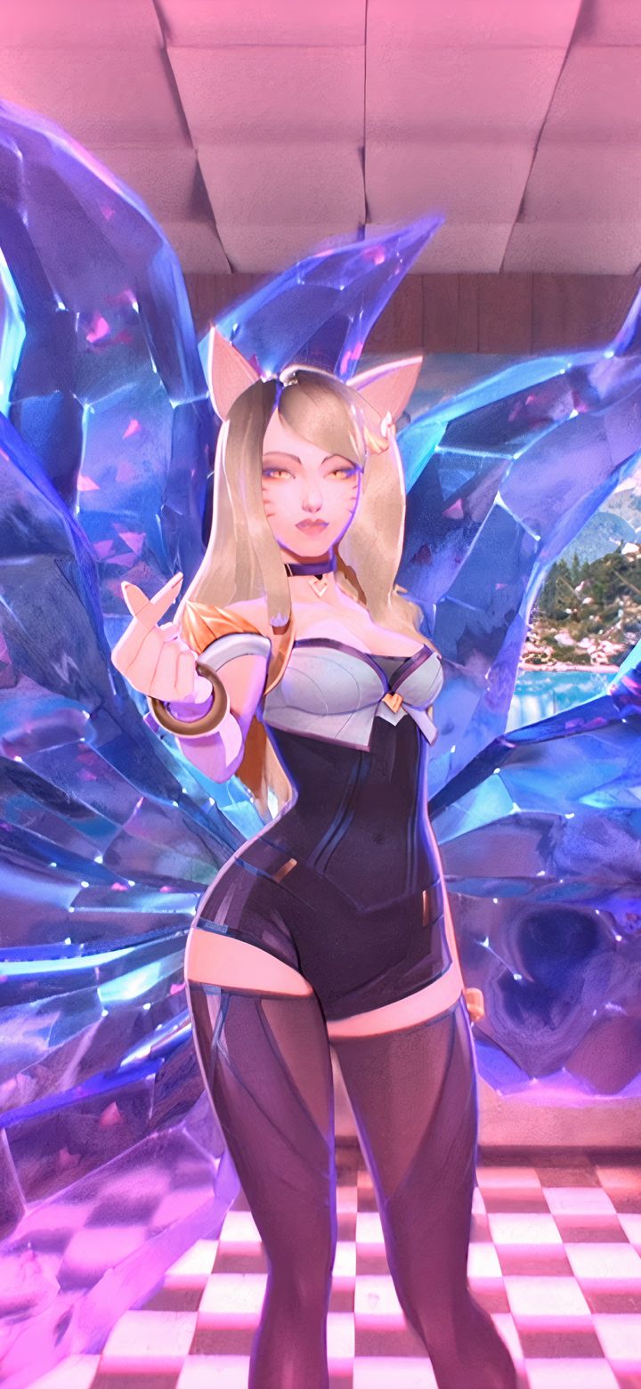 Download mobile wallpaper League Of Legends, Blonde, Video Game, K Pop, Cat Girl, Ahri (League Of Legends) for free.