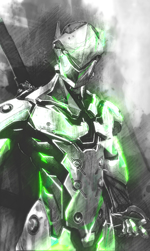 Descarga gratuita de fondo de pantalla para móvil de Overwatch, Videojuego, Genji (Supervisión), Genji Shimada.