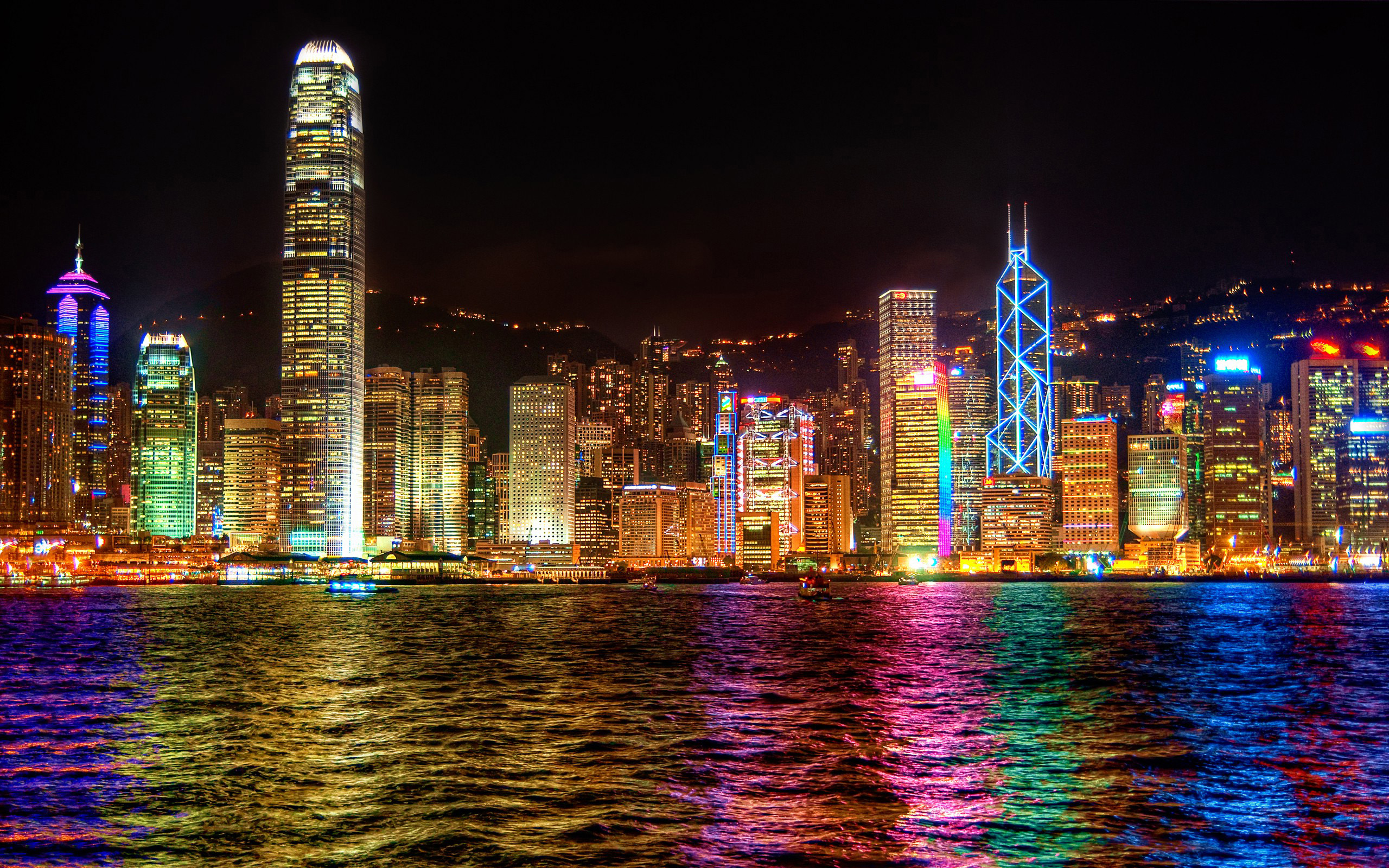 Скачать картинку Гонконг, Города, Сделано Человеком, Город в телефон бесплатно.