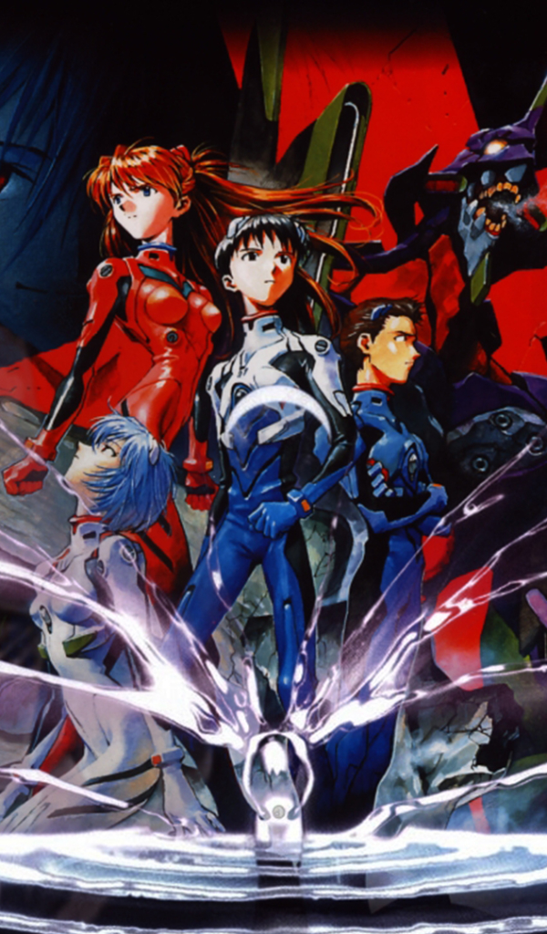 Descarga gratuita de fondo de pantalla para móvil de Evangelion, Animado, Neon Genesis Evangelion, Asuka Langley Sohryu, Rei Ayanami, Shinji Ikari.