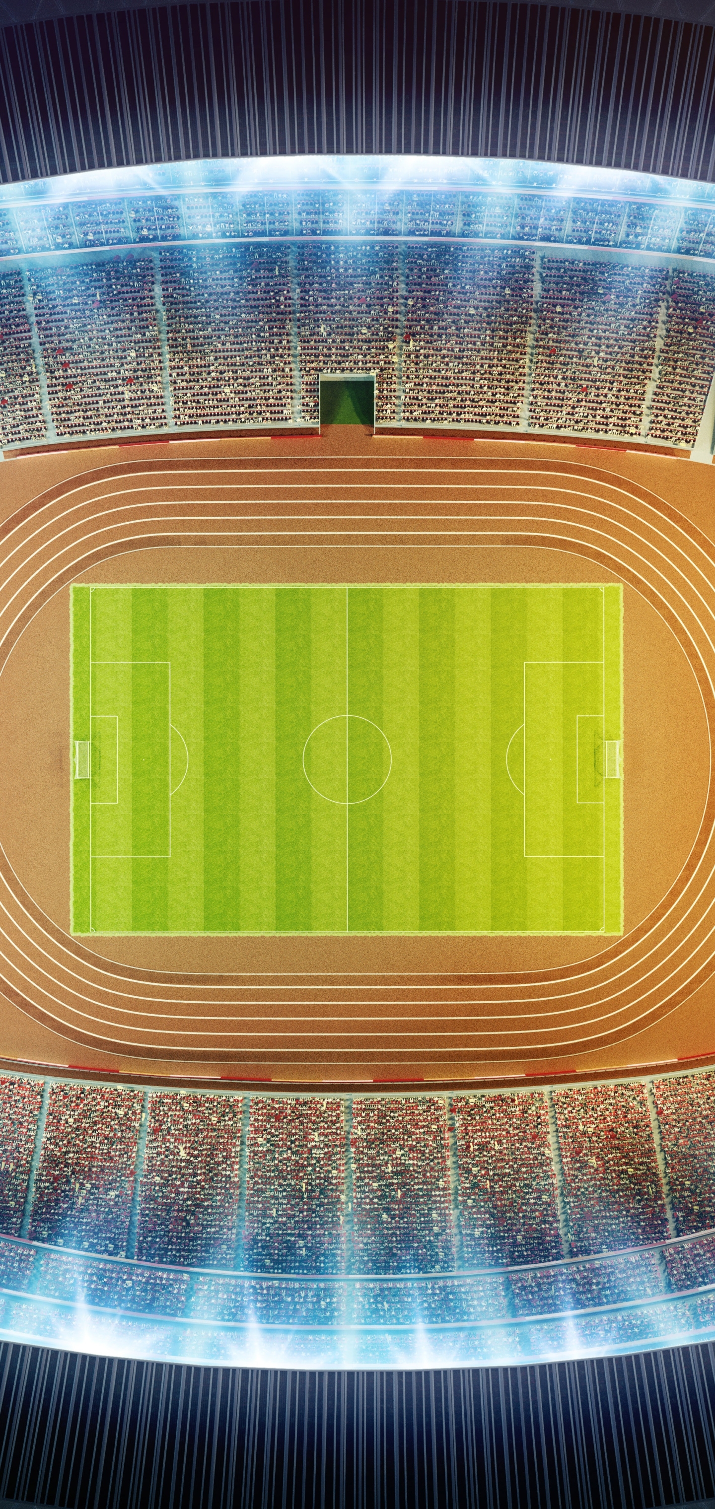 無料モバイル壁紙スポーツ, サッカー, スタジアム, 空中をダウンロードします。