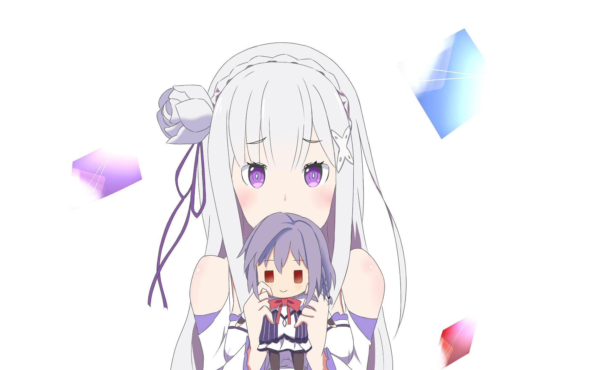 Téléchargez gratuitement l'image Animé, Émilie (Re:zero), Re:zero Commencer Sa Vie Dans Un Autre Monde sur le bureau de votre PC