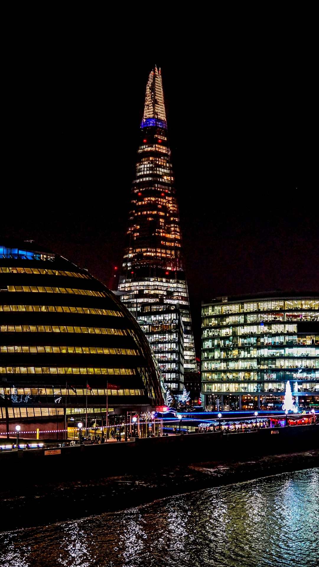 Download mobile wallpaper Cities, Night, London, Building, Light, Man Made for free.