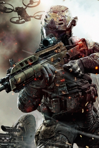 Скачати мобільні шпалери Call Of Duty, Зброя, Солдат, Битва, Відеогра, Штурмова Гвинтівка, Call Of Duty: Black Ops Iii, Call Of Duty: Black Ops Ii безкоштовно.