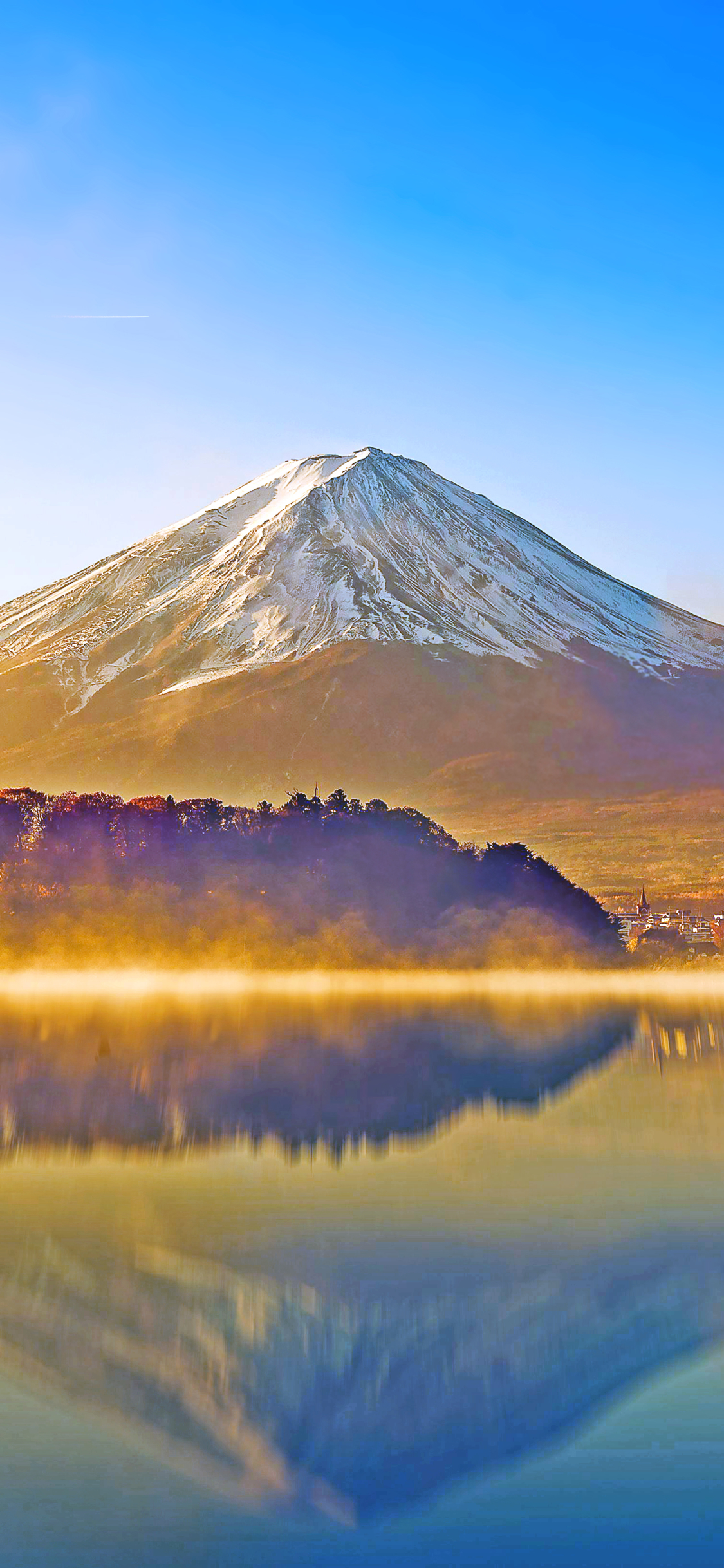 Téléchargez des papiers peints mobile Montagne, Réflexion, Japon, Mont Fuji, Volcans, La Nature, Terre/nature, Réflection gratuitement.