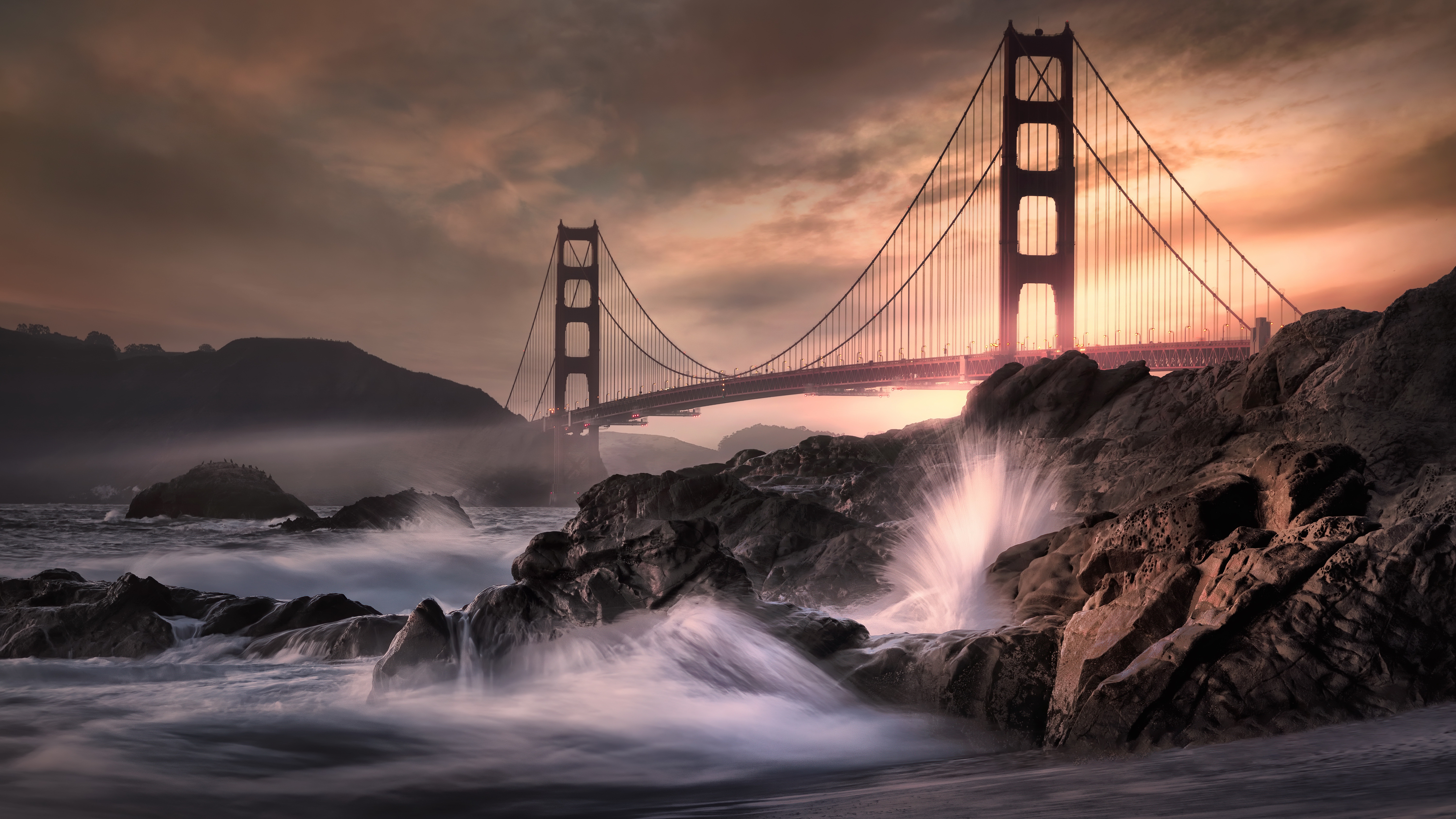 Download mobile wallpaper Bridges, Bridge, Golden Gate, Man Made for free.