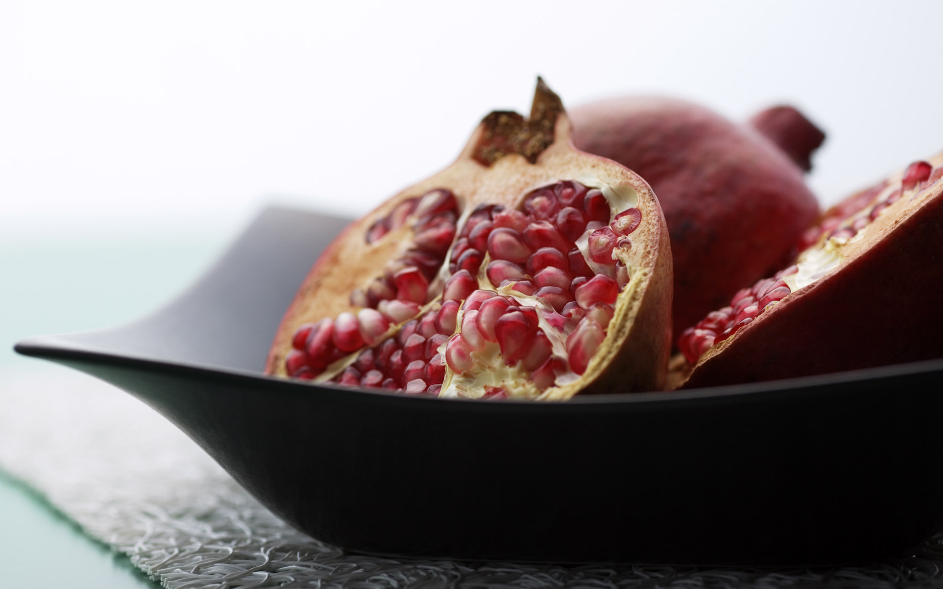 fruits, food, pomegranates