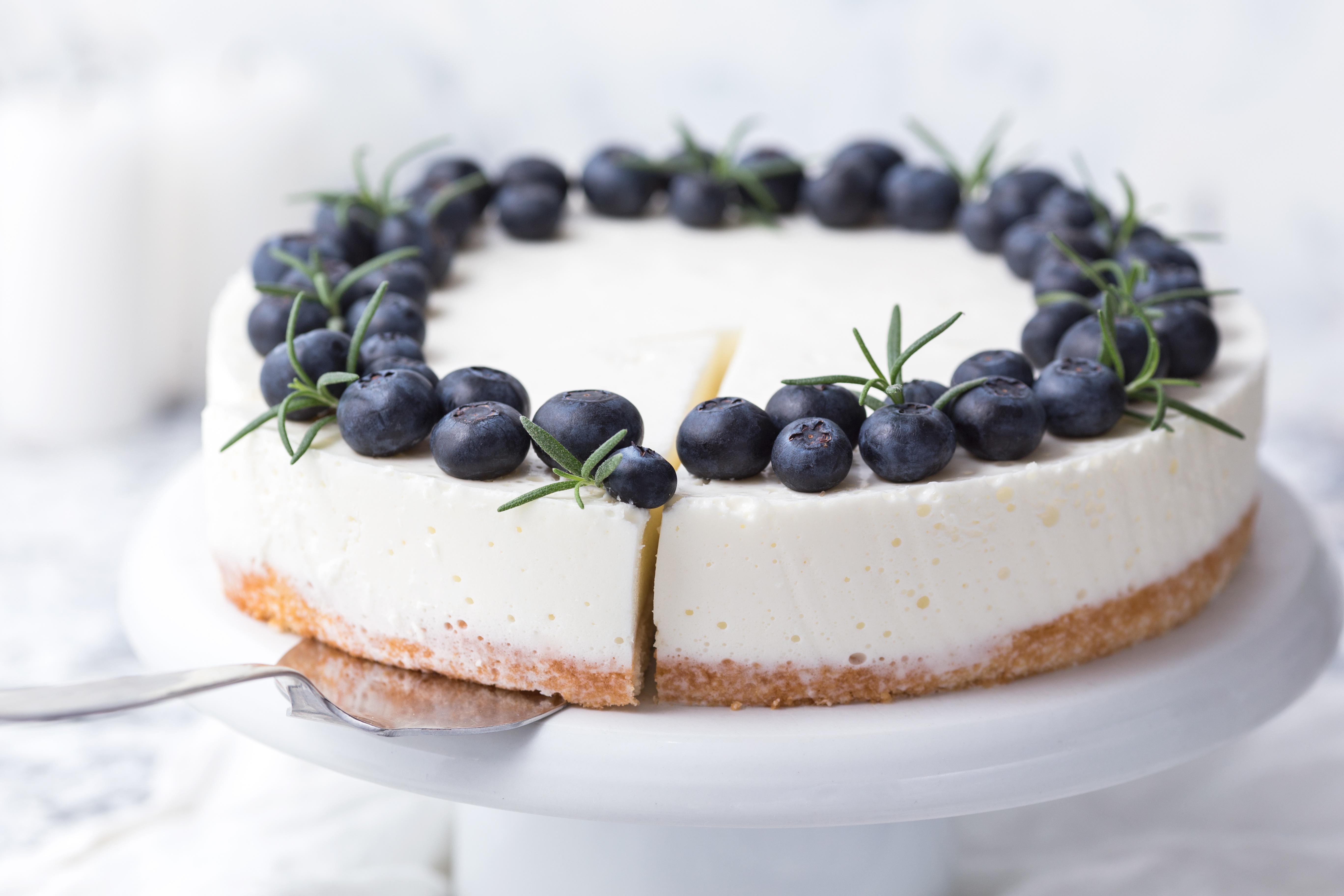 Download mobile wallpaper Food, Dessert, Blueberry, Cake, Cheesecake for free.