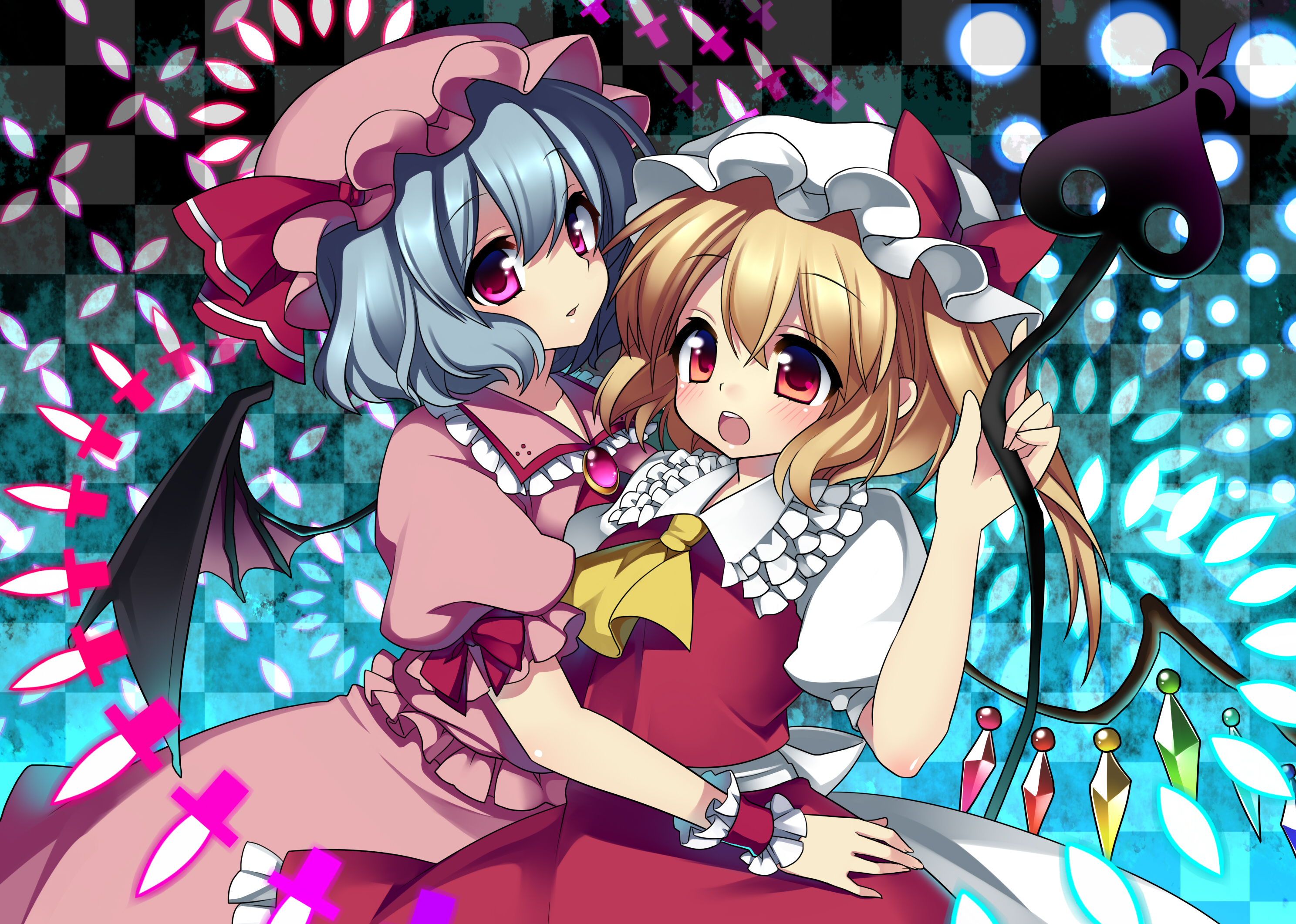 Téléchargez gratuitement l'image Animé, Rémilia Scarlet, Flandre Écarlate, Touhou sur le bureau de votre PC