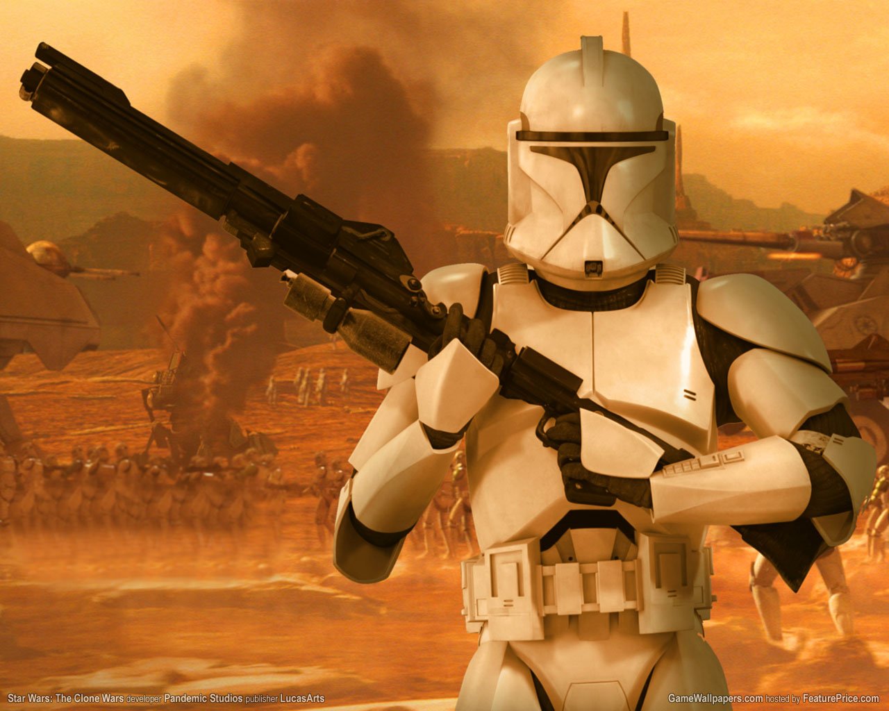 Laden Sie Star Wars: Clone Wars HD-Desktop-Hintergründe herunter