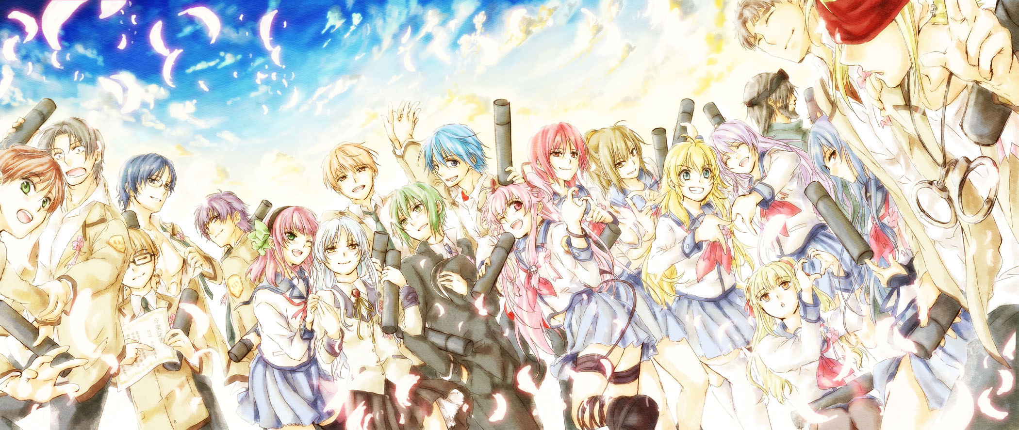 Handy-Wallpaper Animes, Angel Beats! kostenlos herunterladen.