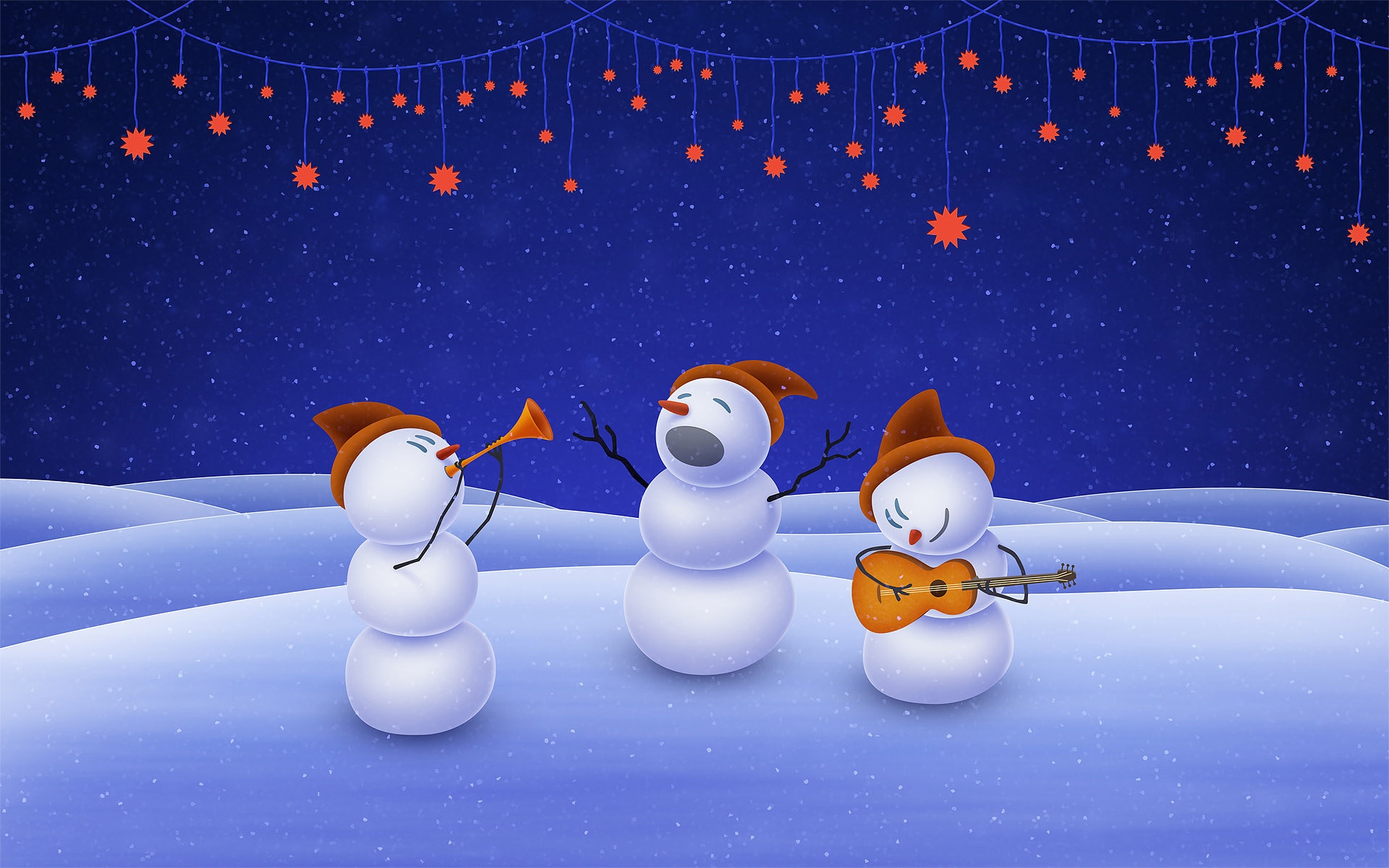 Free download wallpaper Snowman, Artistic on your PC desktop