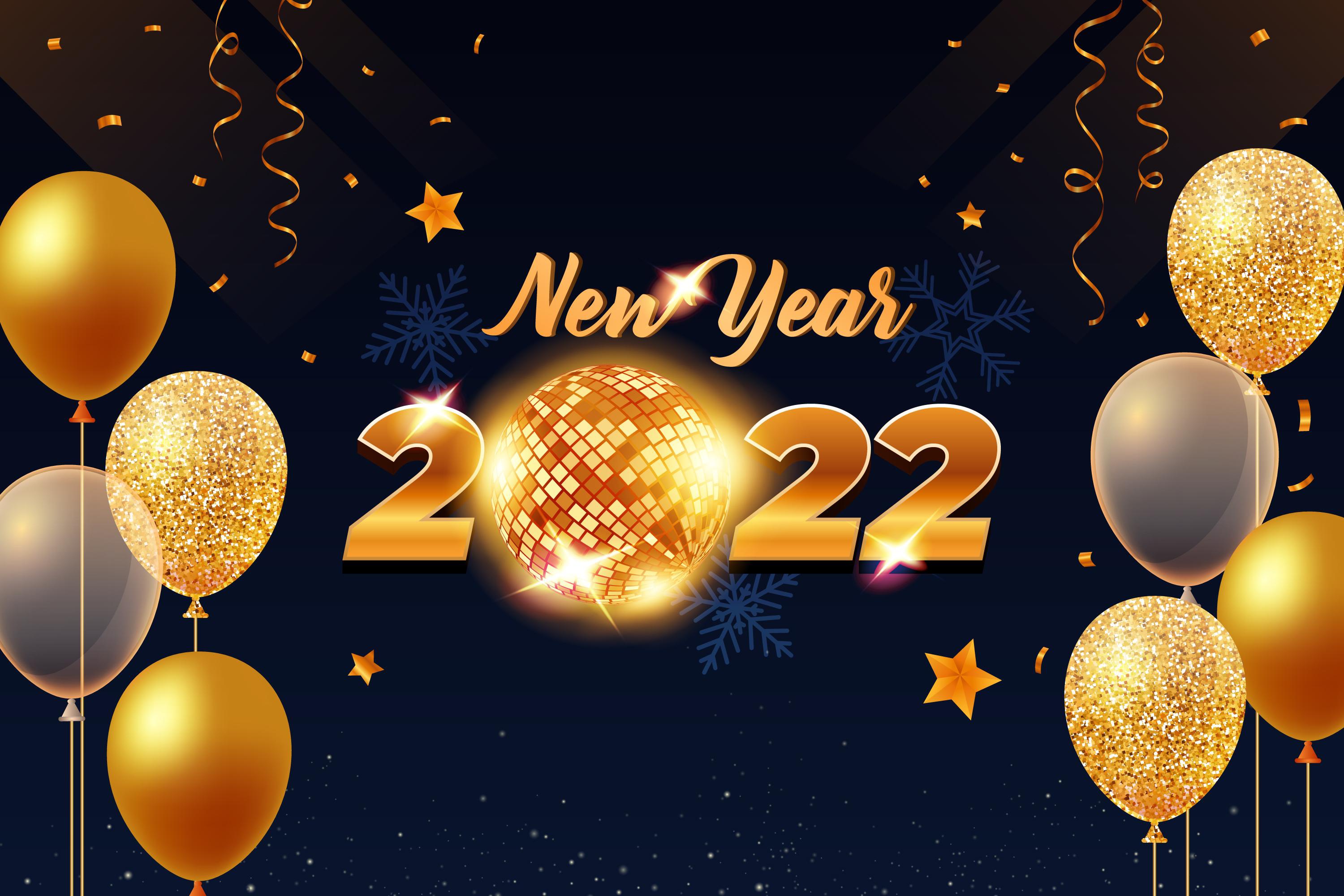 無料モバイル壁紙ホリデー, 2022年新年をダウンロードします。