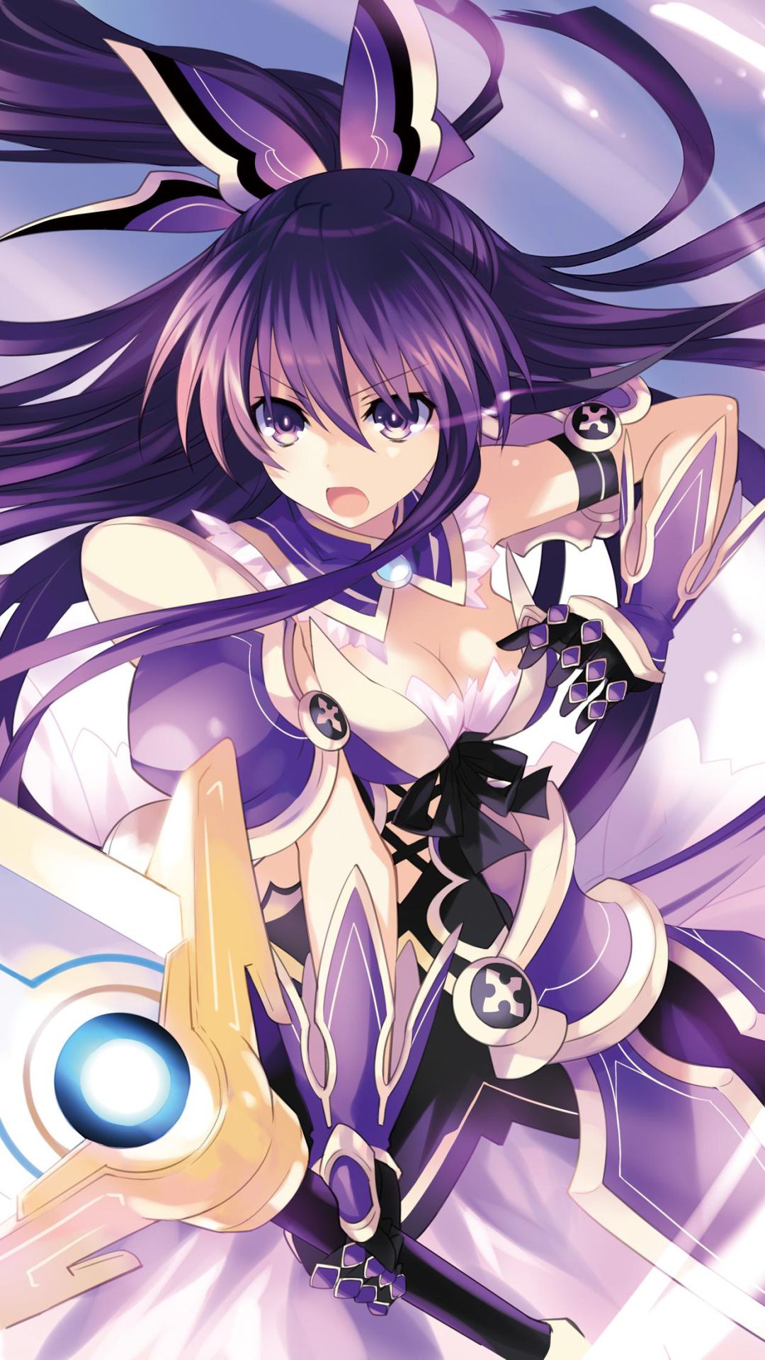 Handy-Wallpaper Lila Haare, Animes, Datum A Live, Tohka Yatogami kostenlos herunterladen.