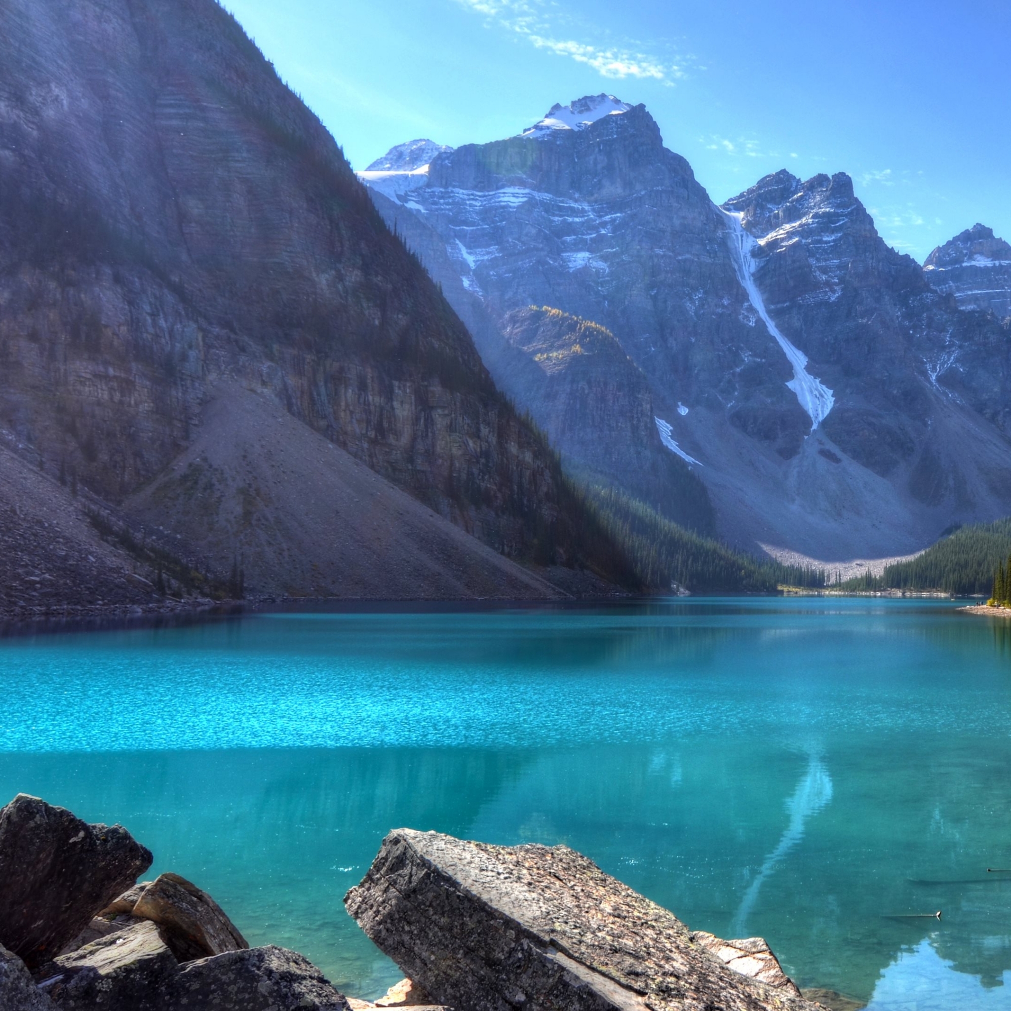 Free download wallpaper Lakes, Mountain, Lake, Reflection, Canada, Earth, Cliff, Alberta, Moraine Lake, Banff National Park, Canadian Rockies on your PC desktop