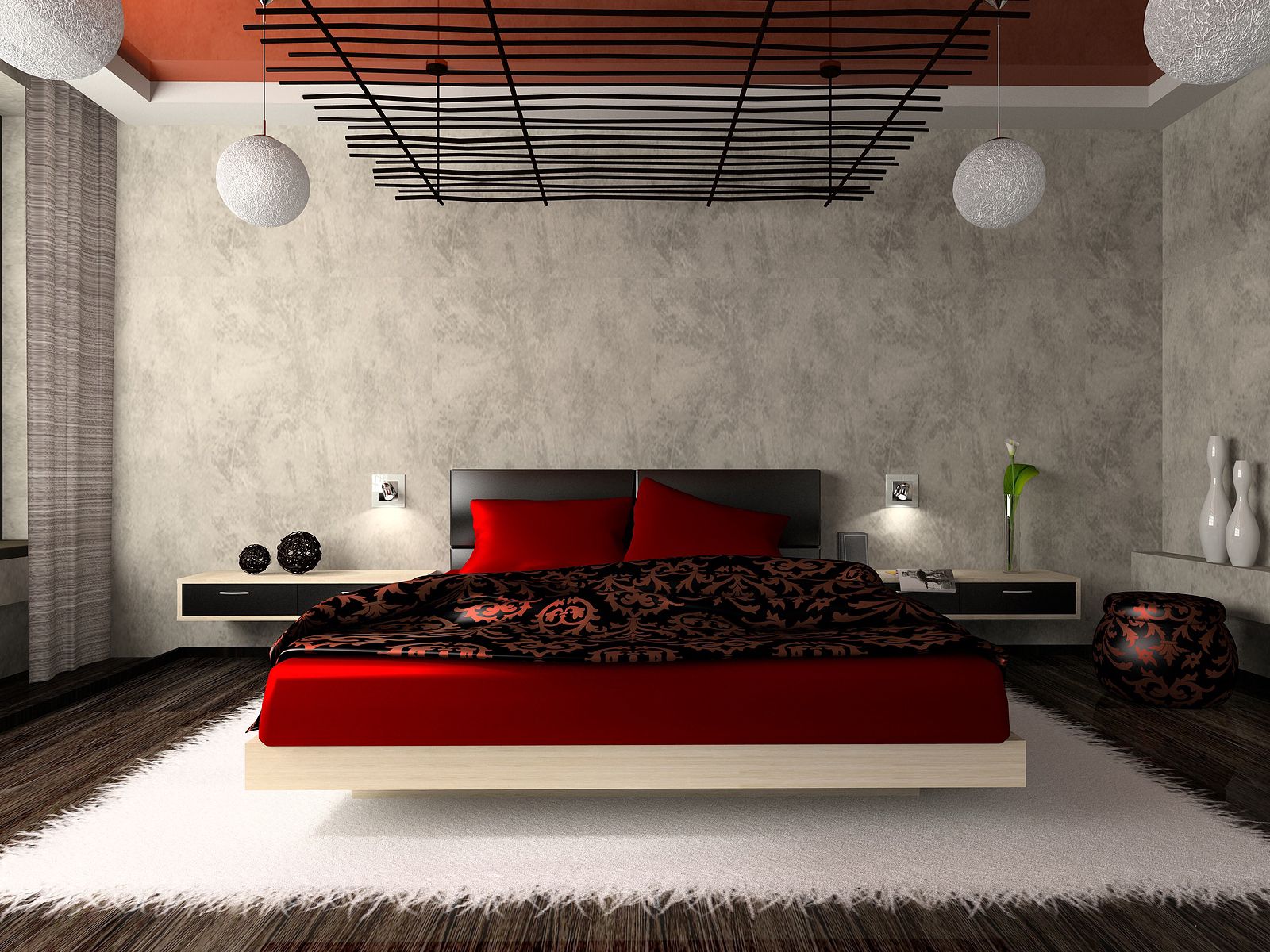 bed, miscellanea, miscellaneous, design, room, apartment, flat
