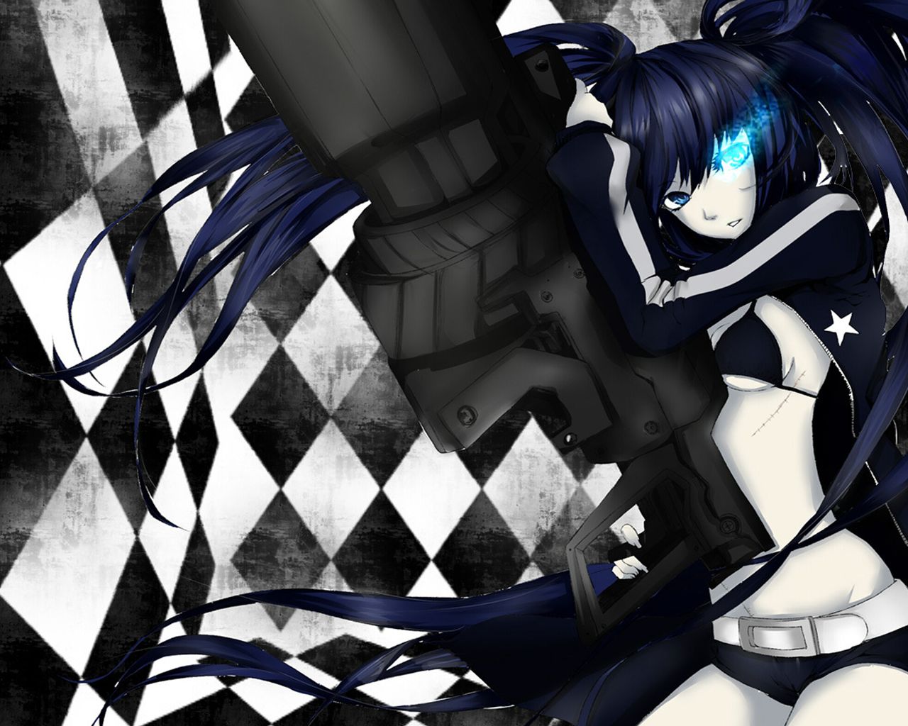 Free download wallpaper Anime, Black Rock Shooter on your PC desktop