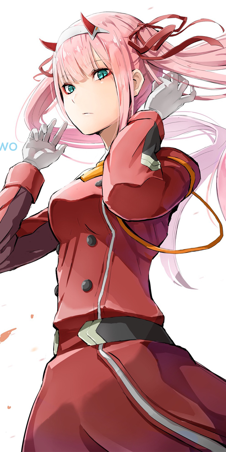 Handy-Wallpaper Animes, Darling In The Franxx, Zero Two (Liebling Im Franxx) kostenlos herunterladen.