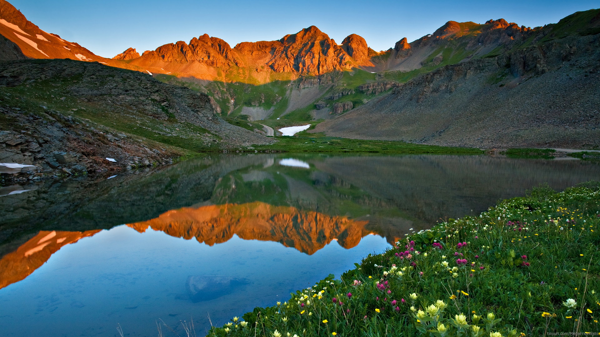Laden Sie das Landschaft, Natur, Wasser, See, Gebirge, Szene, Erde/natur, Spiegelung-Bild kostenlos auf Ihren PC-Desktop herunter