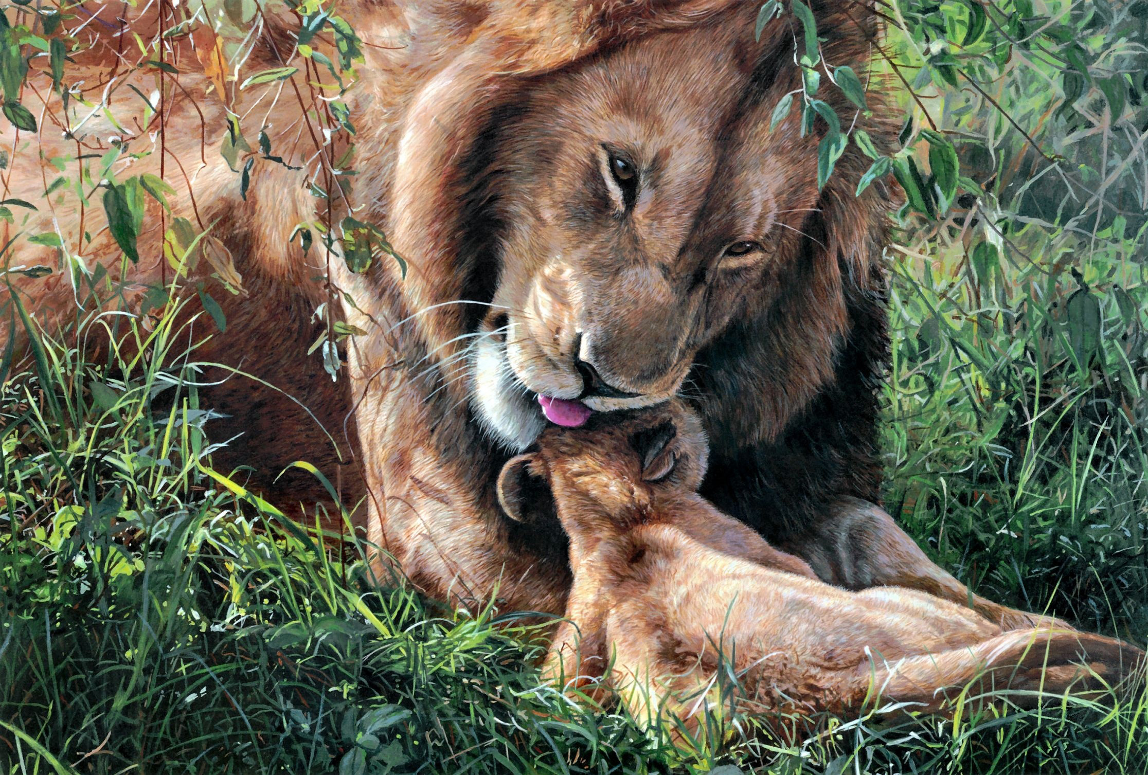 Téléchargez gratuitement l'image Animaux, Chats, Lion sur le bureau de votre PC