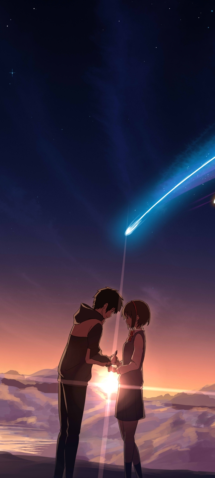 Téléchargez des papiers peints mobile Animé, Your Name, Kimi No Na Wa, Mitsuha Miyamizu, Taki Tachibana gratuitement.