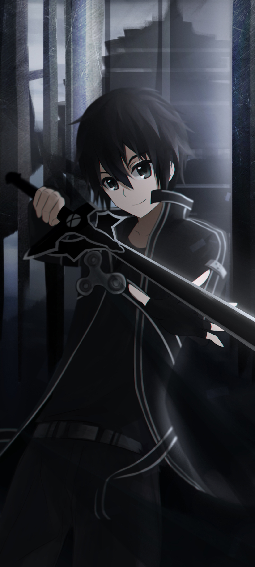 1188767 Protetores de tela e papéis de parede Kirito (Sword Art Online) em seu telefone. Baixe  fotos gratuitamente