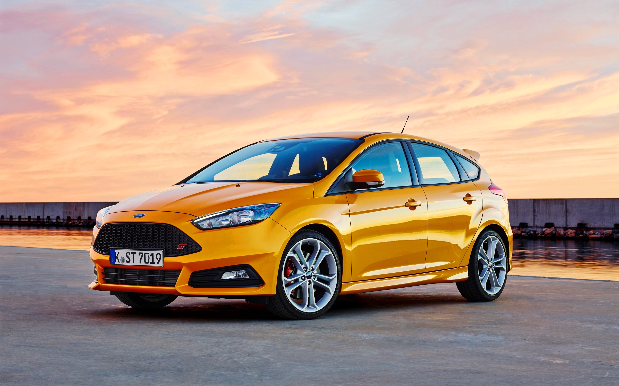 Download mobile wallpaper Ford, Car, Ford Fiesta, Compact Car, Vehicles, Orange Car for free.