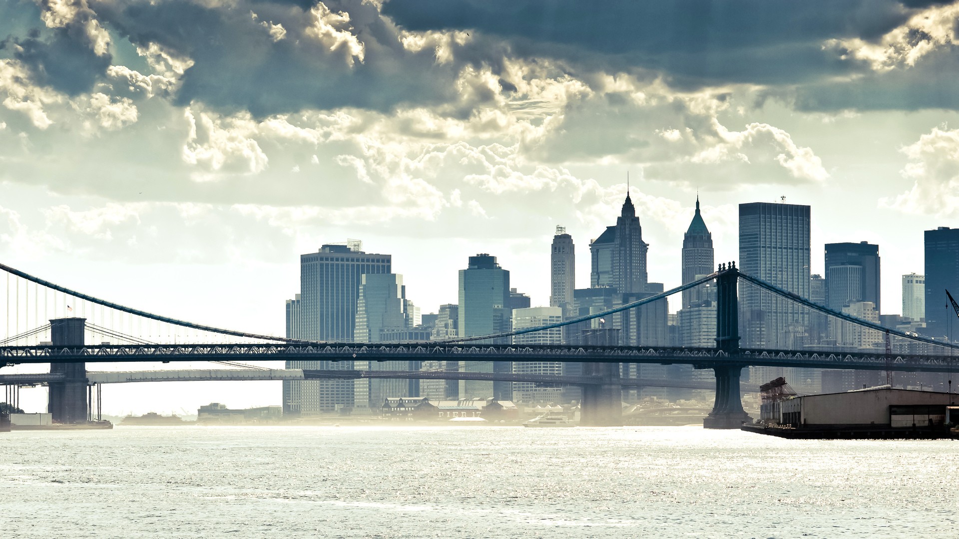 1453977 скачать картинку сделано человеком, манхэттенский мост, город - обои и заставки бесплатно