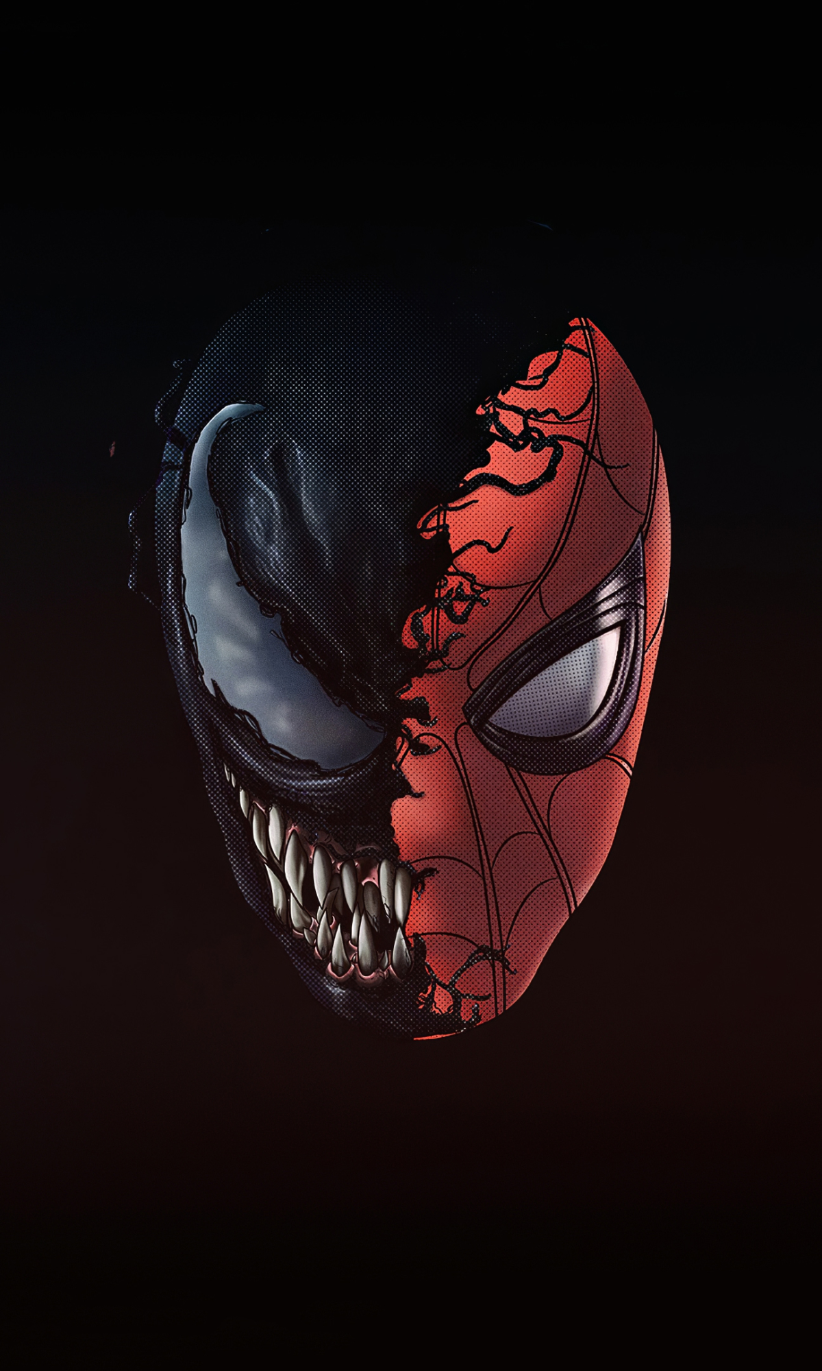 Download mobile wallpaper Spider Man, Venom, Comics, Minimalist, Marvel Comics for free.