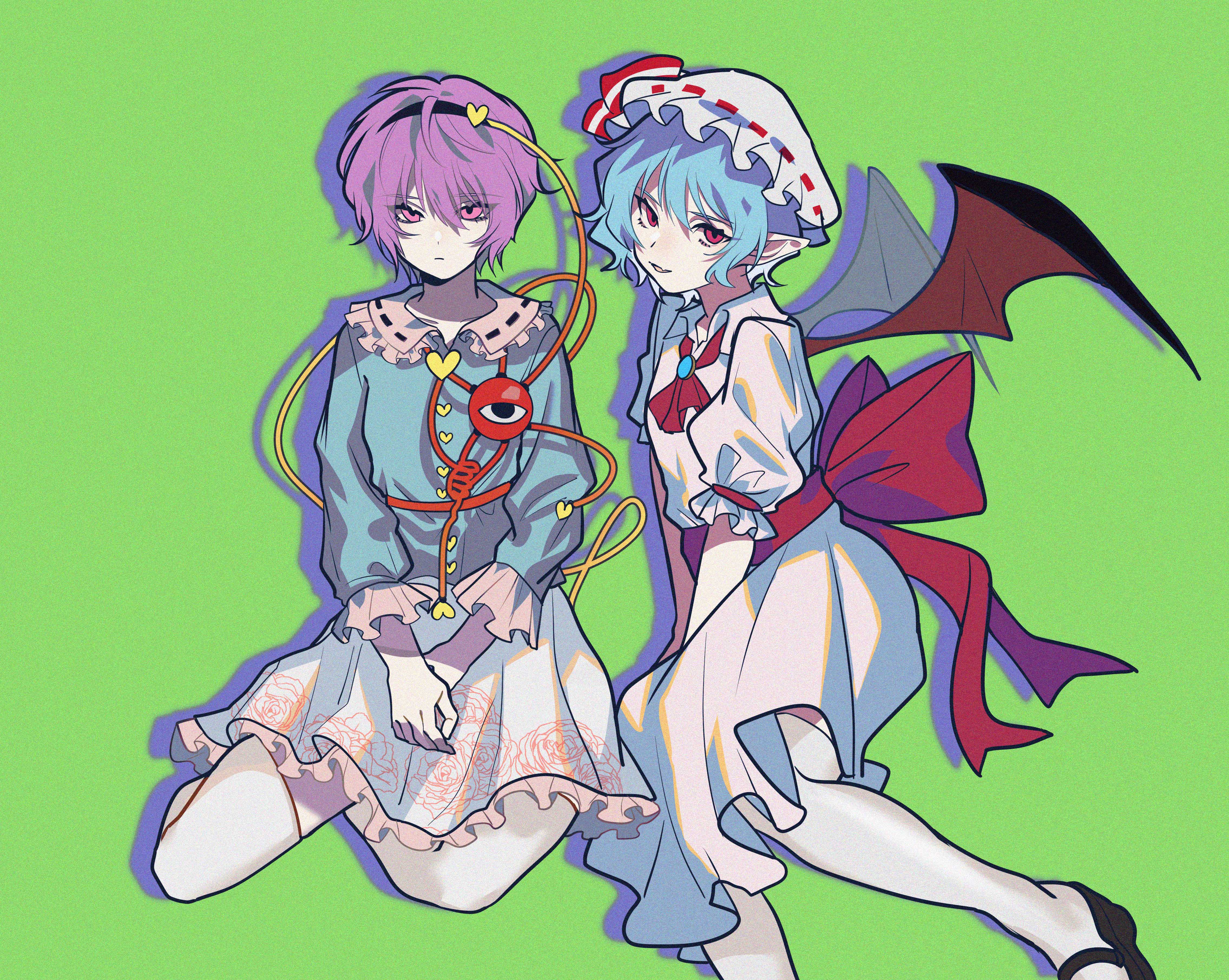 Téléchargez gratuitement l'image Animé, Rémilia Scarlet, Touhou, Satori Komeiji sur le bureau de votre PC