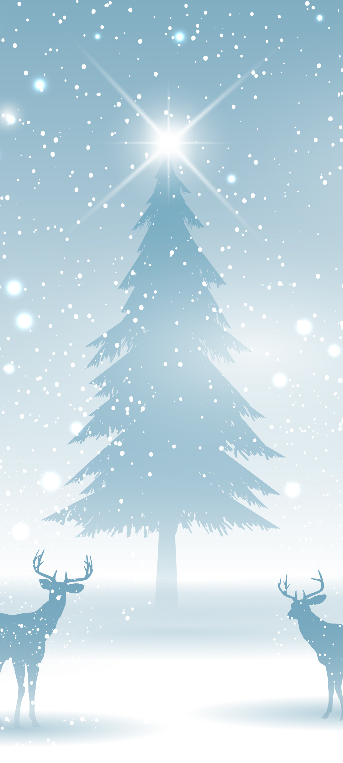 Handy-Wallpaper Feiertage, Weihnachten, Weihnachtsbaum, Rentier kostenlos herunterladen.