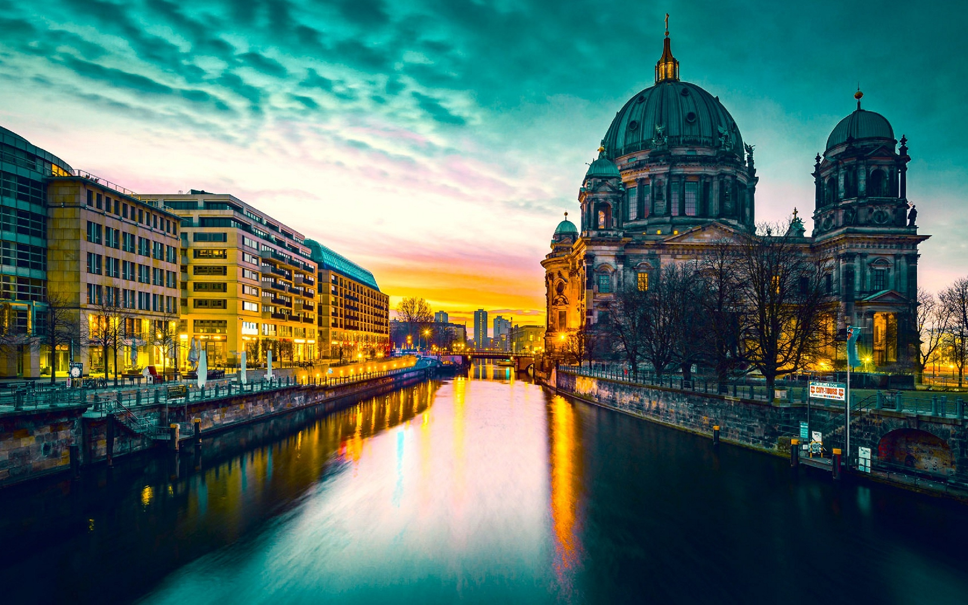 410177 descargar imagen hecho por el hombre, berlina, catedral de berlín, alemania, luz, noche, ciudades: fondos de pantalla y protectores de pantalla gratis
