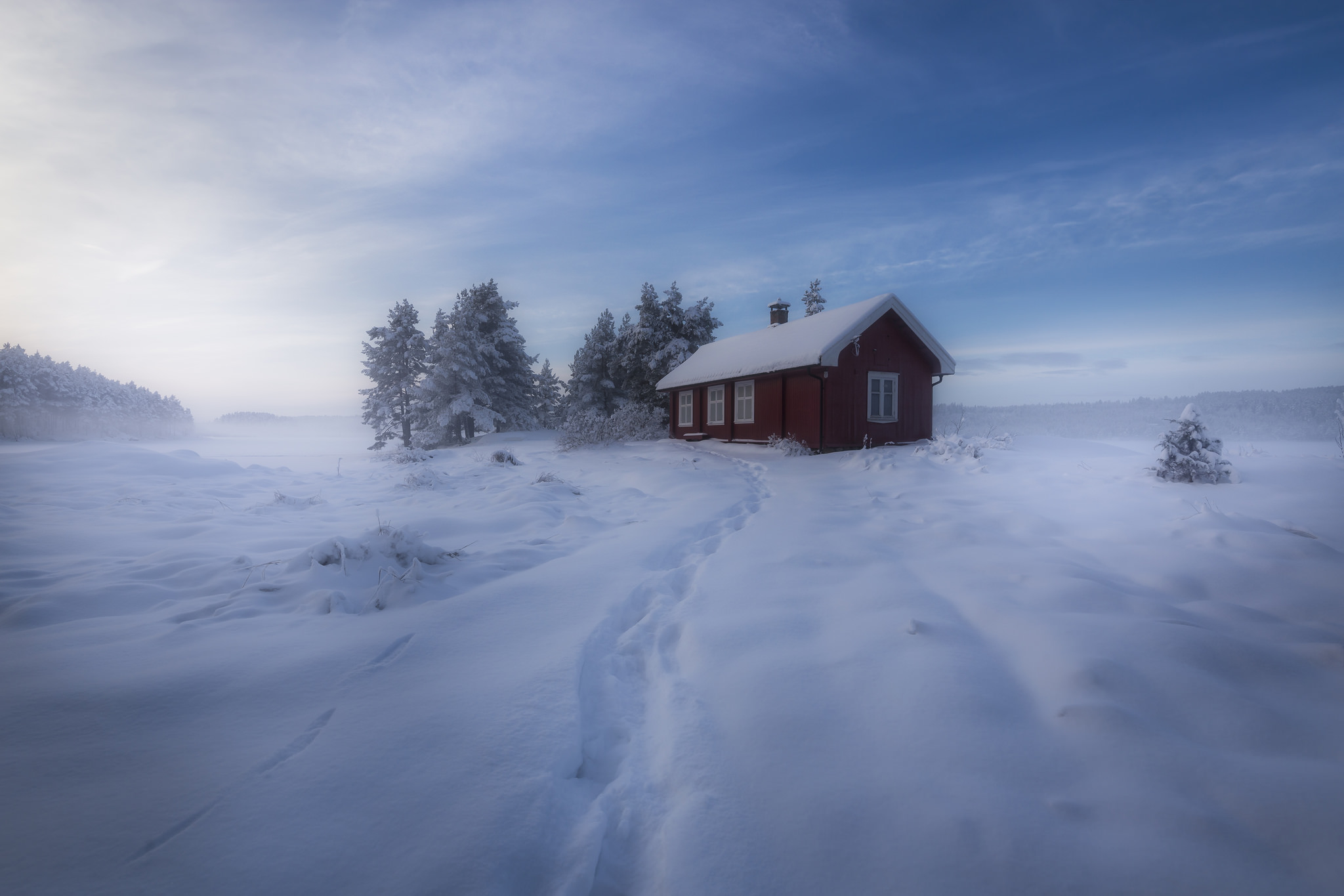 Baixe gratuitamente a imagem Inverno, Neve, Árvore, Casa, Feito Pelo Homem na área de trabalho do seu PC