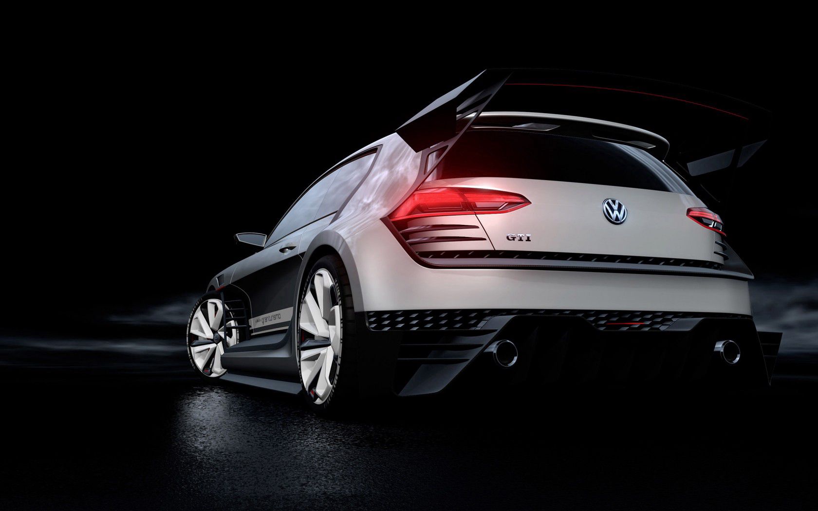 back view, gti, volkswagen, cars, concept, rear view, style