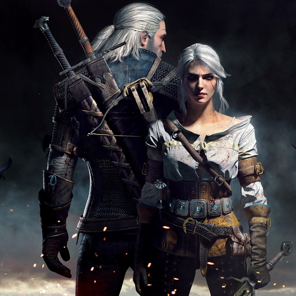 Download mobile wallpaper Video Game, The Witcher, Geralt Of Rivia, The Witcher 3: Wild Hunt, Ciri (The Witcher) for free.