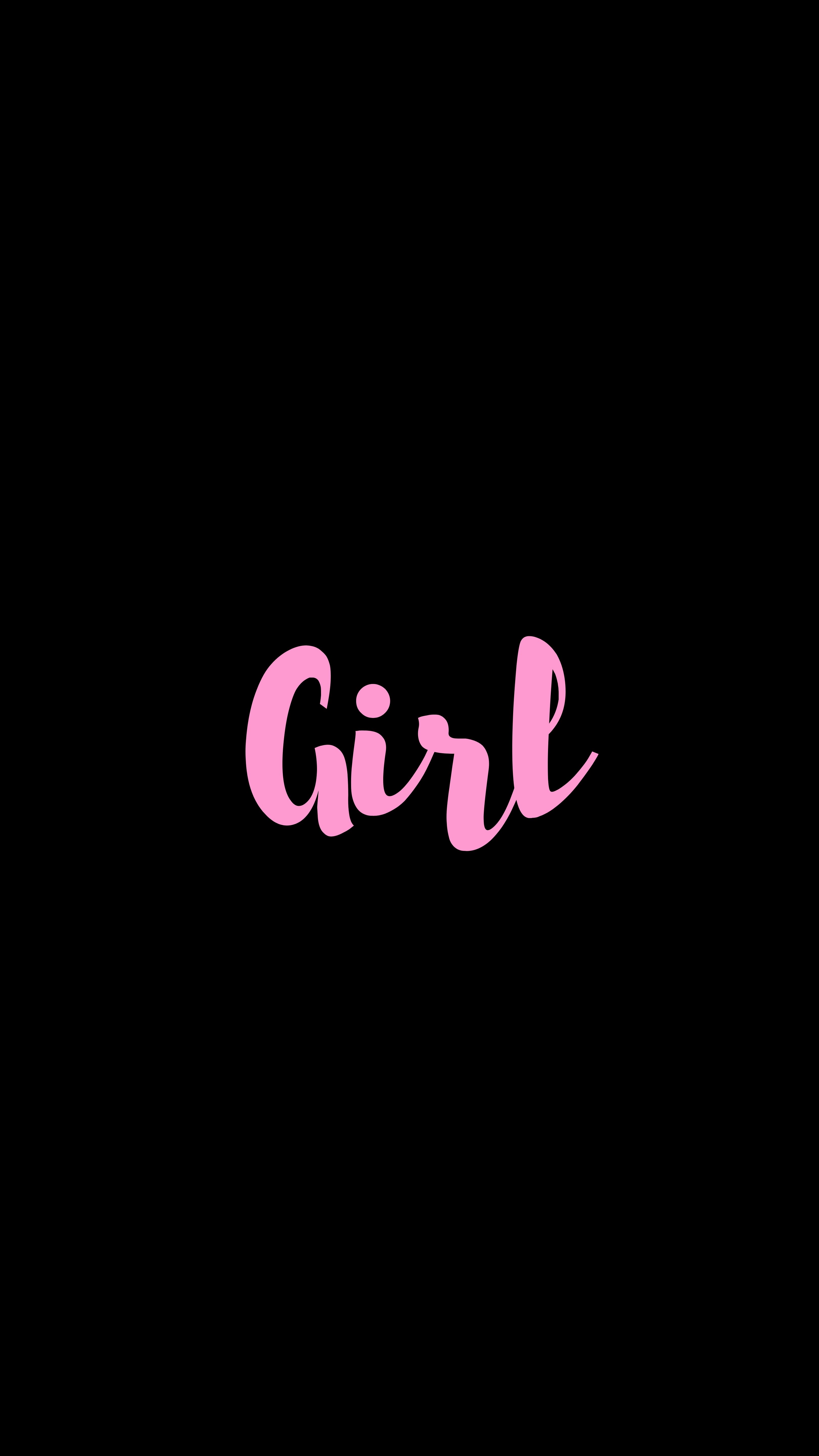 Download mobile wallpaper Inscription, Pink, Words, Word, Girl for free.