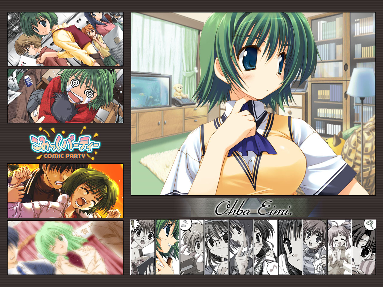 1452261 Hintergrundbild herunterladen animes, komikku pâtî, oba eimi - Bildschirmschoner und Bilder kostenlos